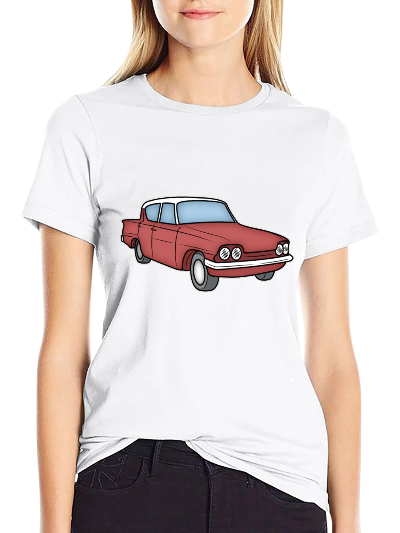Classic Car Graphic Tee - Black