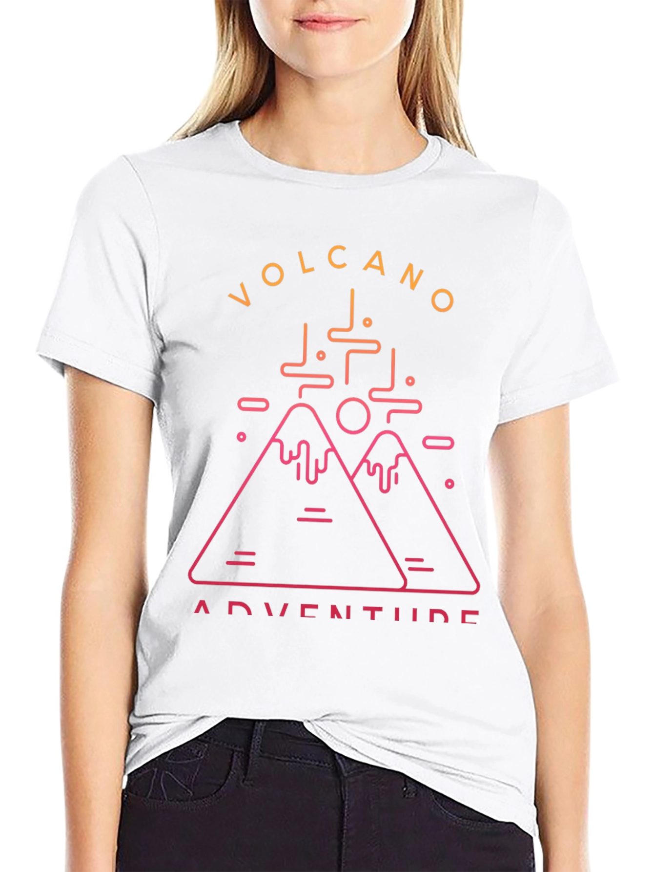 Volcano Adventure Graphic Tee - Black T-Shirt