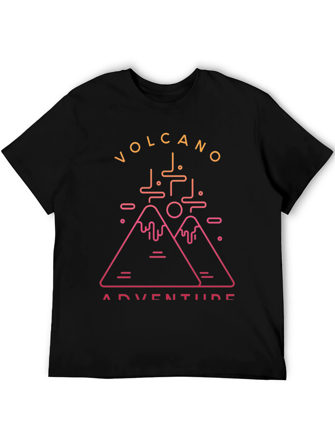 Volcano Adventure Graphic Tee - Black T-Shirt