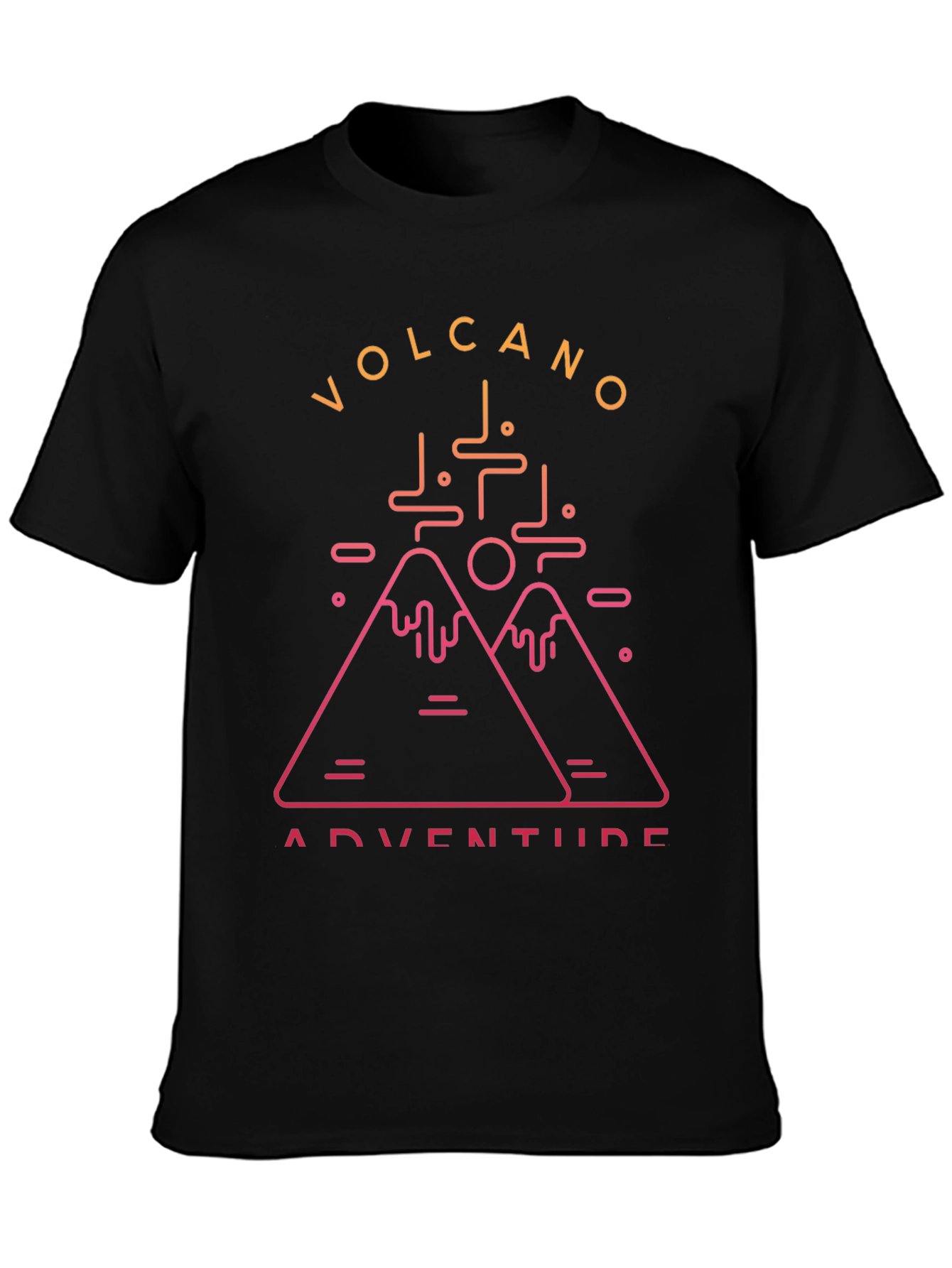 Volcano Adventure Graphic Tee - Black T-Shirt