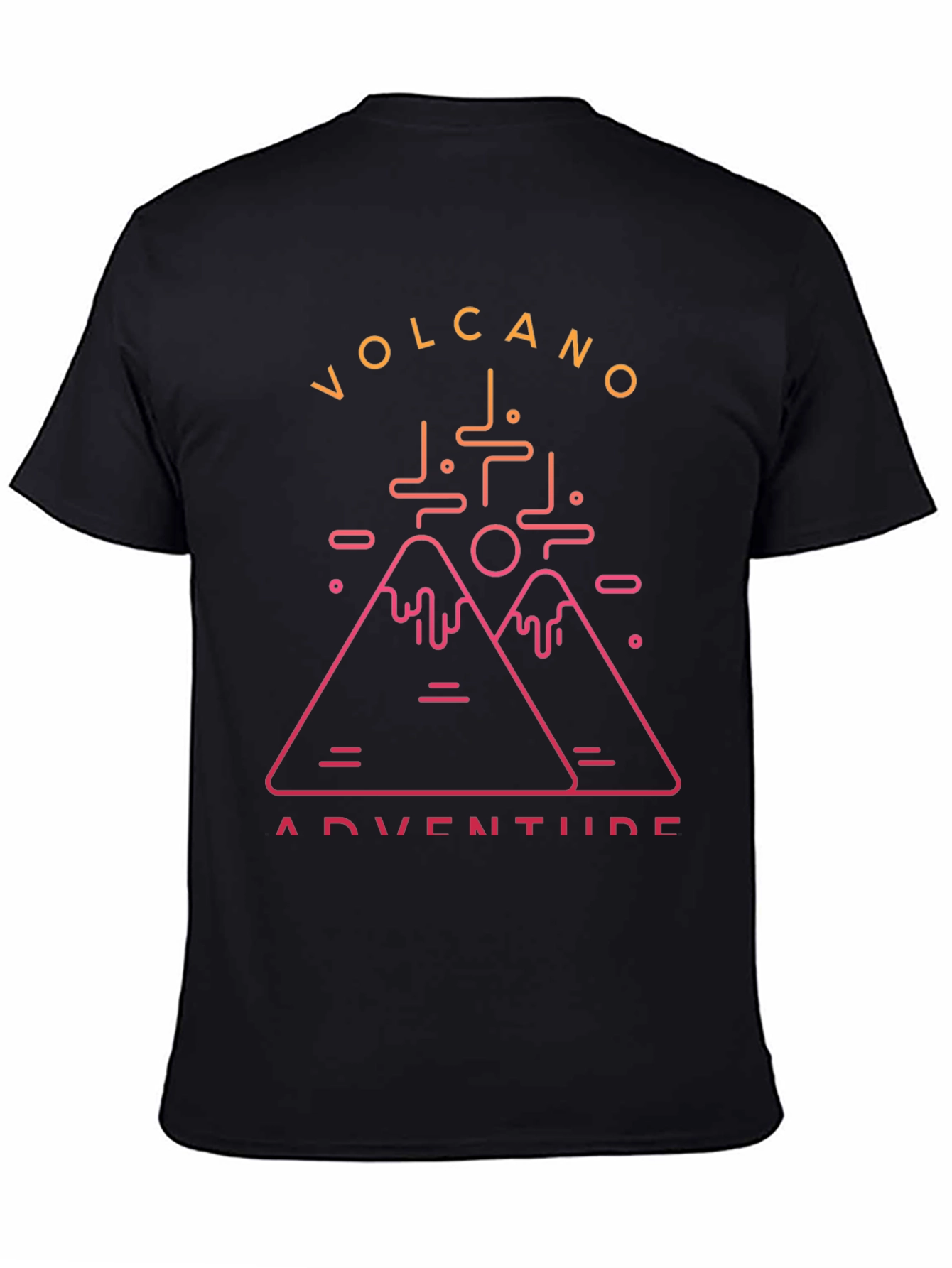 Volcano Adventure Graphic Tee - Black T-Shirt