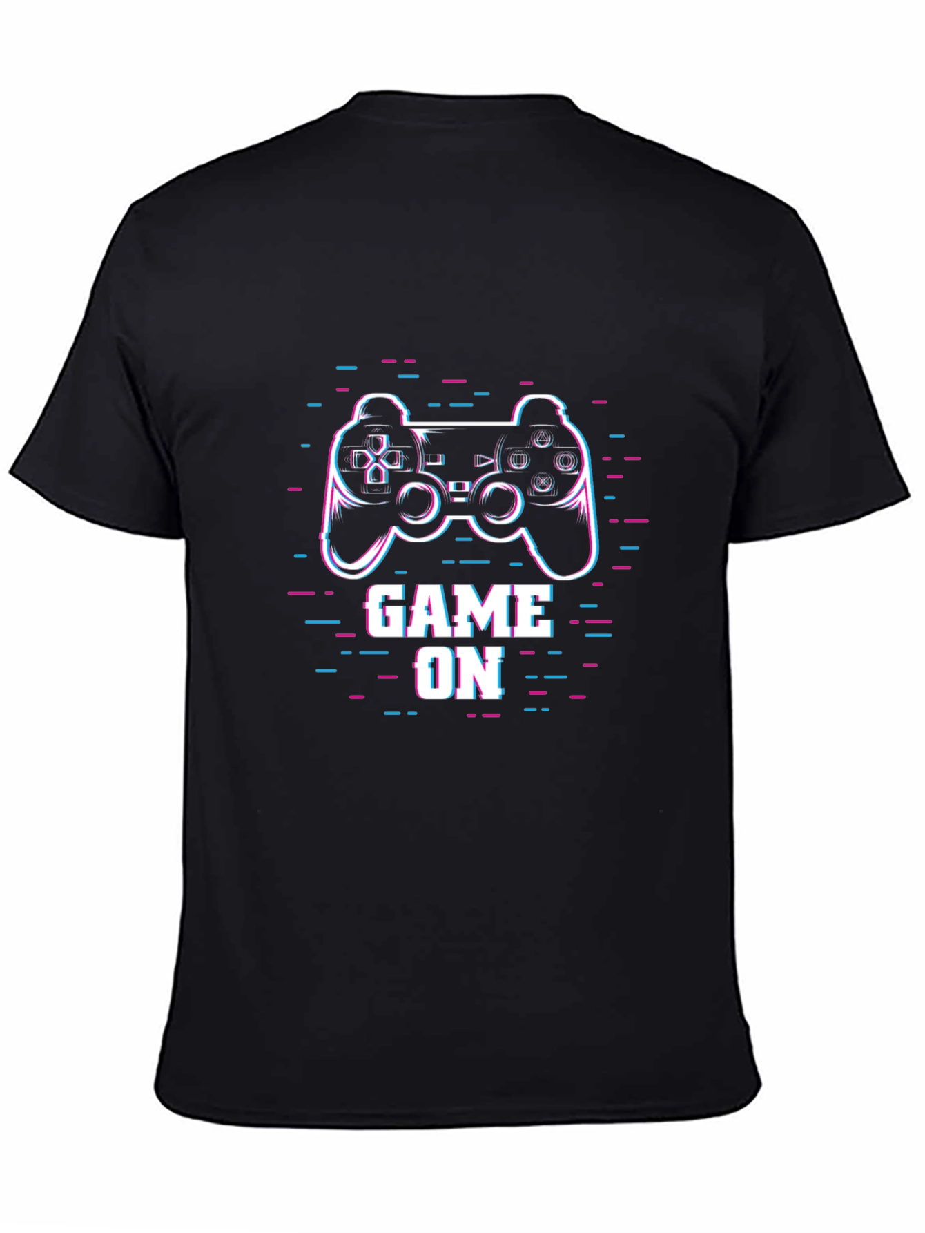 Game On Black T-Shirt Gamer Graphic Tee