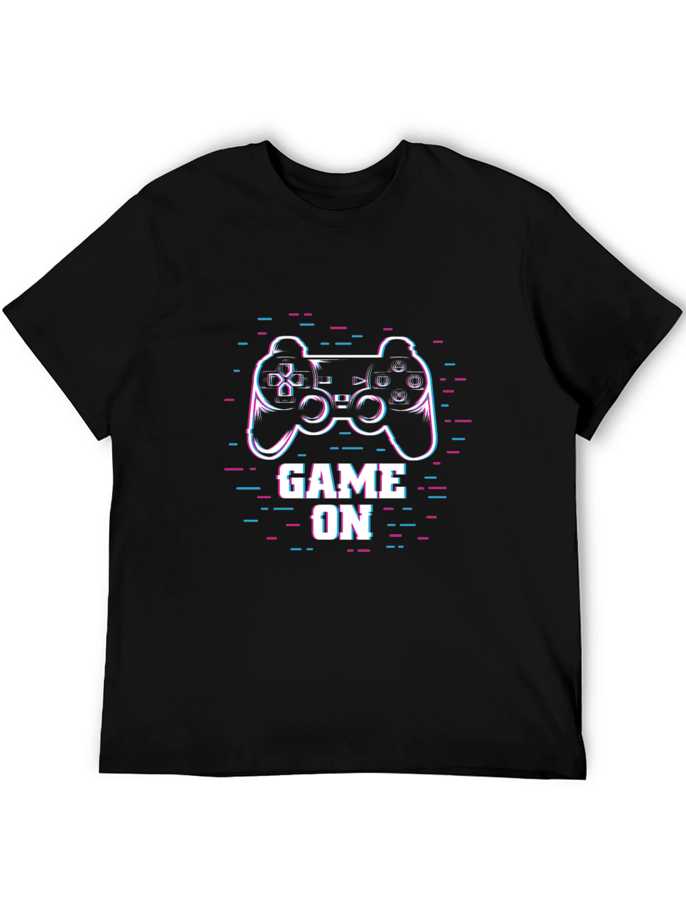 Game On Black T-Shirt Gamer Graphic Tee