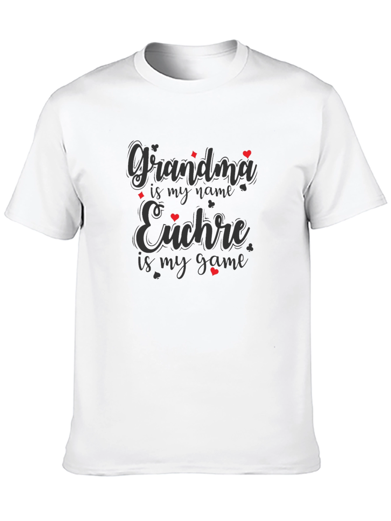 Grandma Euchre Game T-Shirt Black