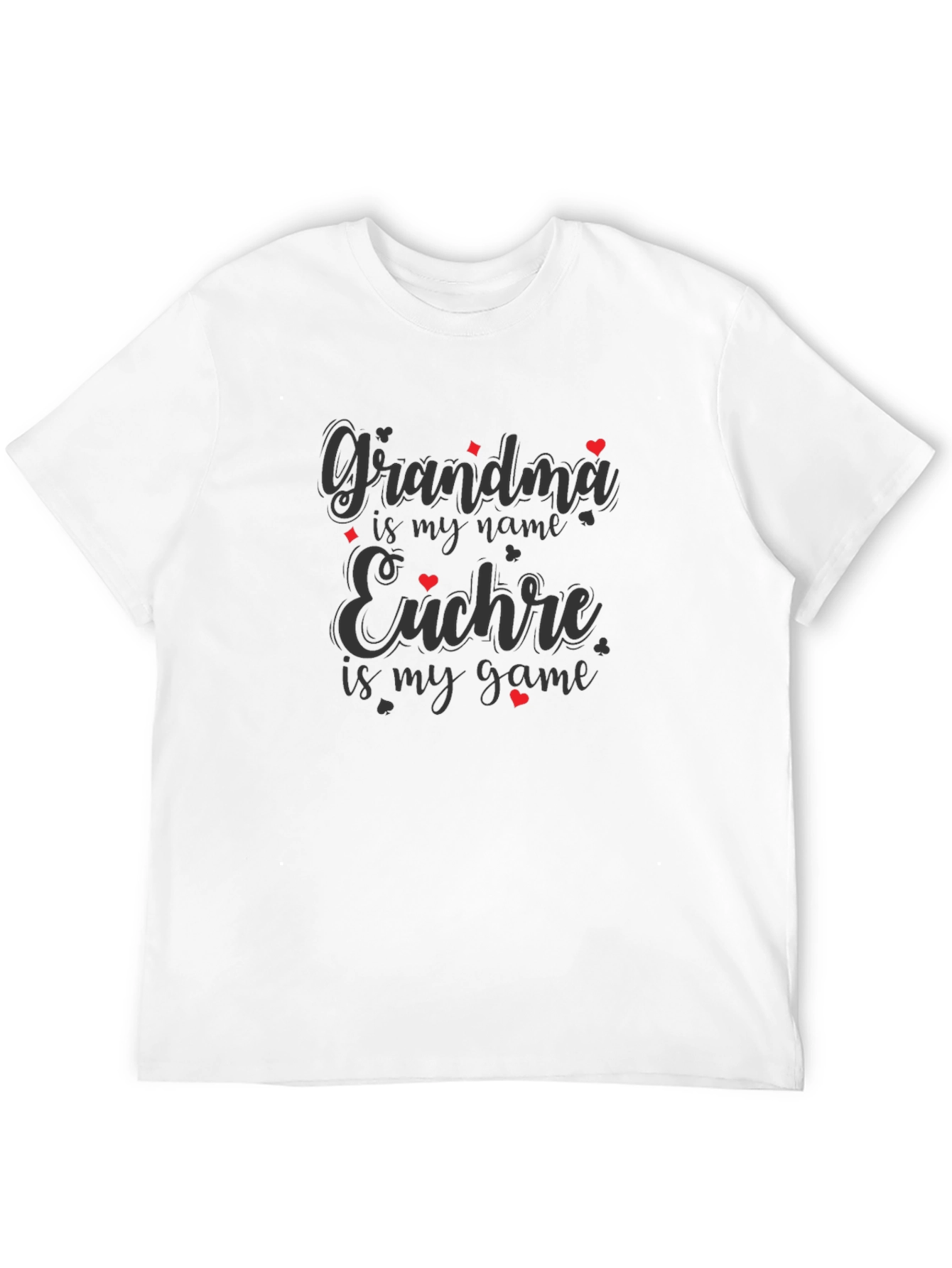 Grandma Euchre Game T-Shirt Black