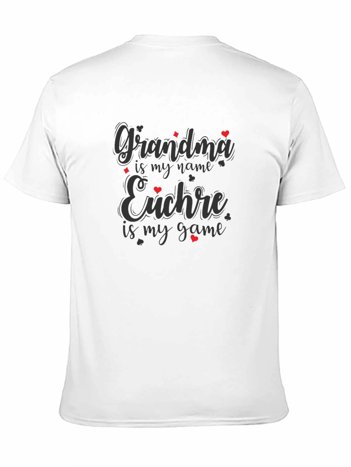 Grandma Euchre Game T-Shirt Black