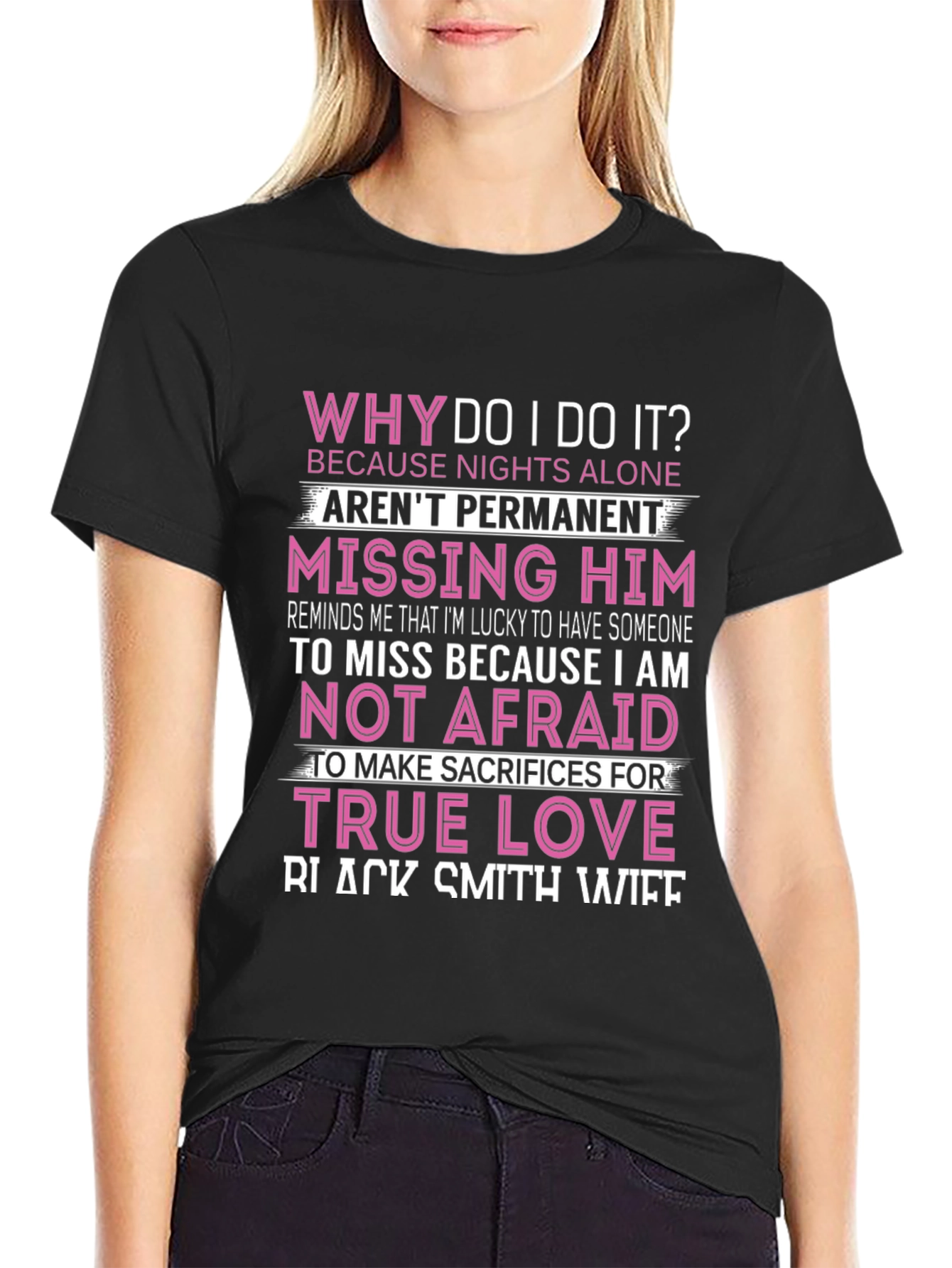 Why Do I Do It? Black T-Shirt