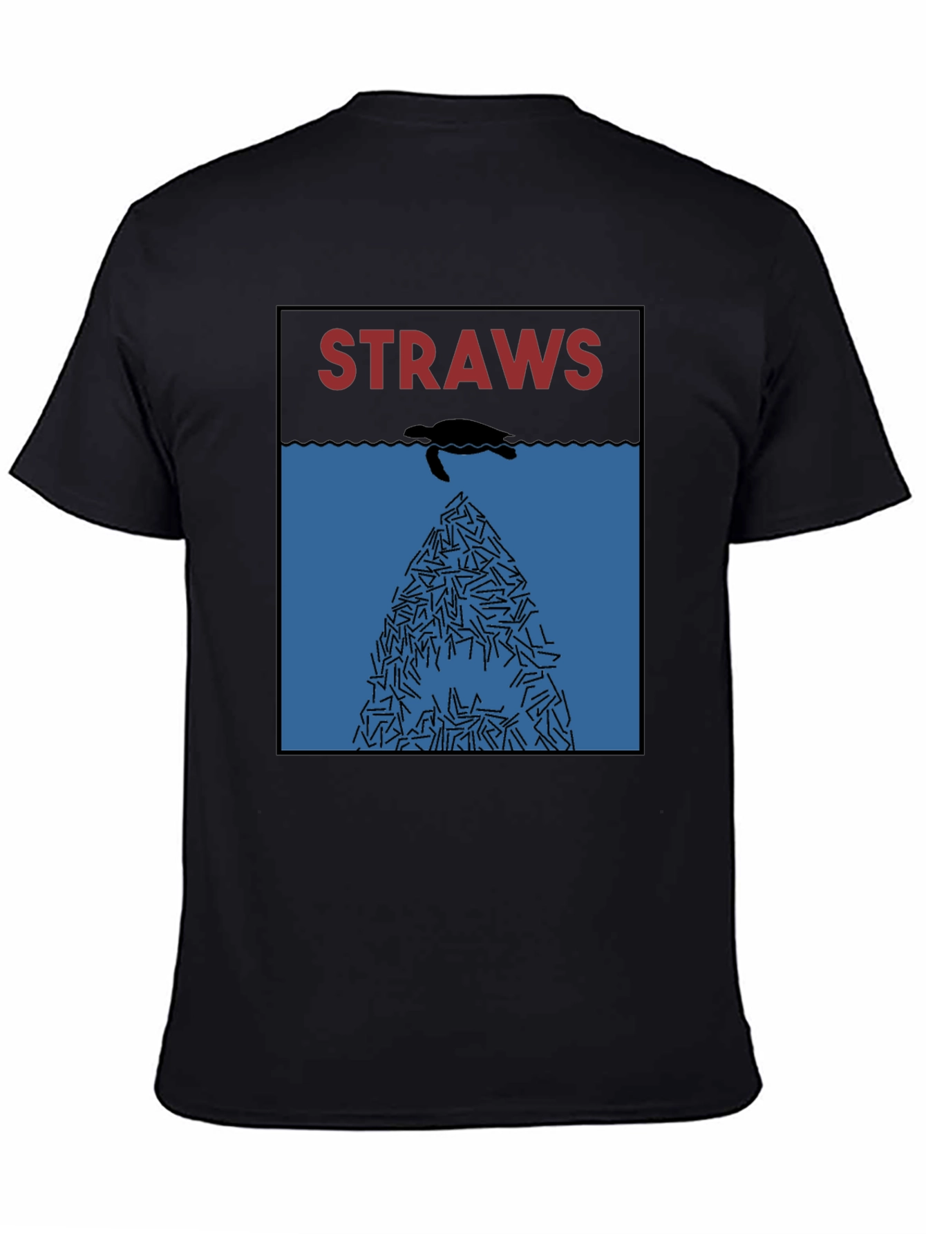 Eco-Conscious Straws Awareness Graphic Tee