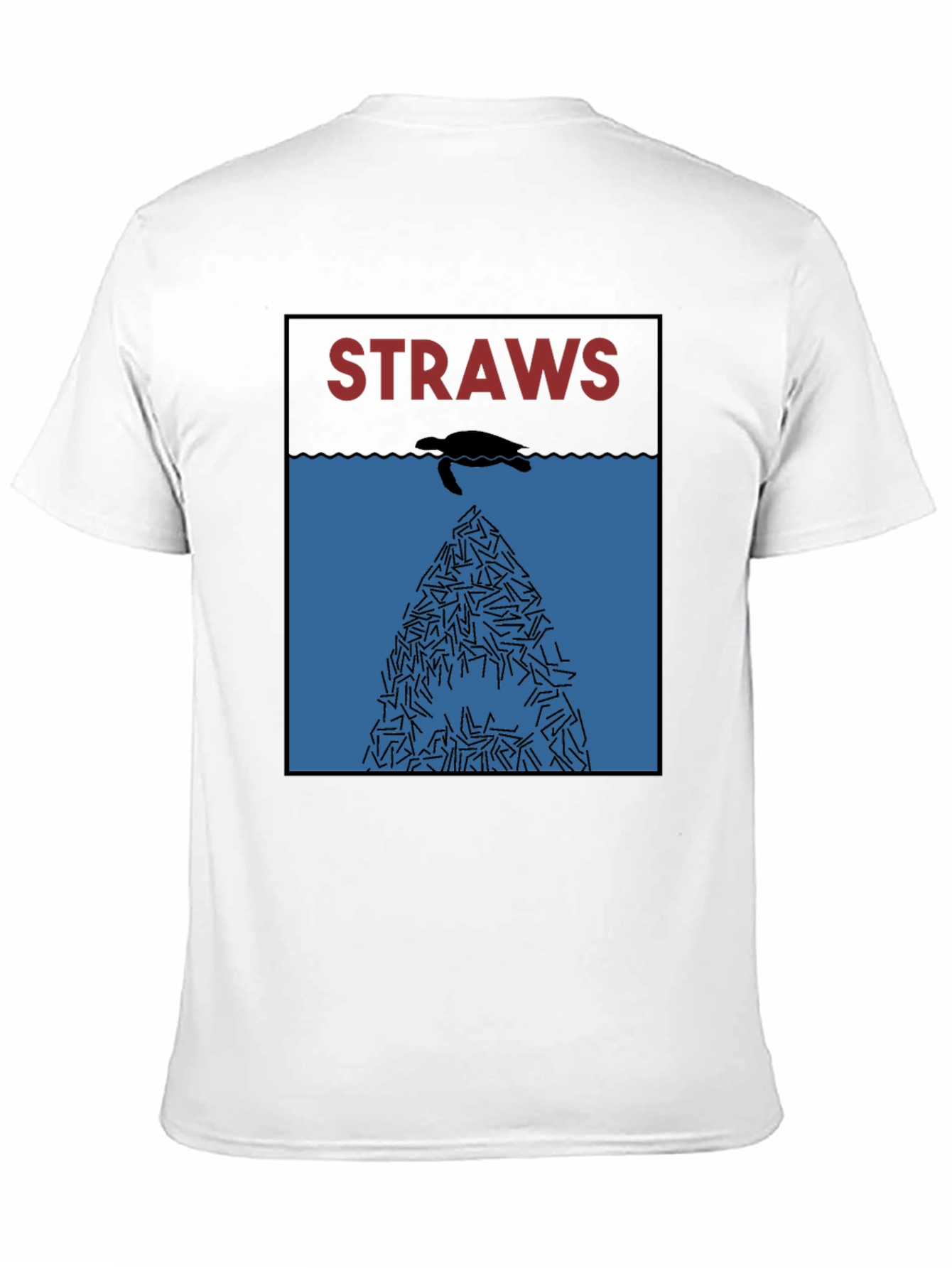 Eco-Conscious Straws Awareness Graphic Tee