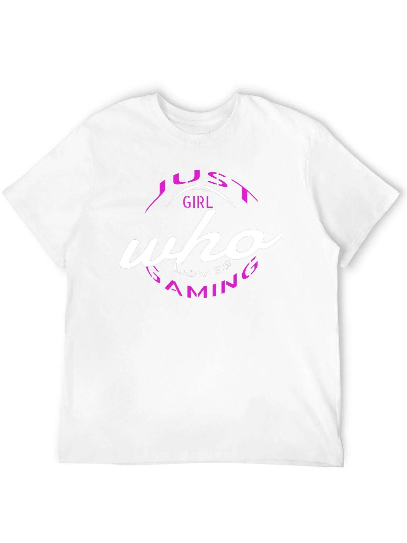 Just a Girl Who Loves Gaming Black T-Shirt