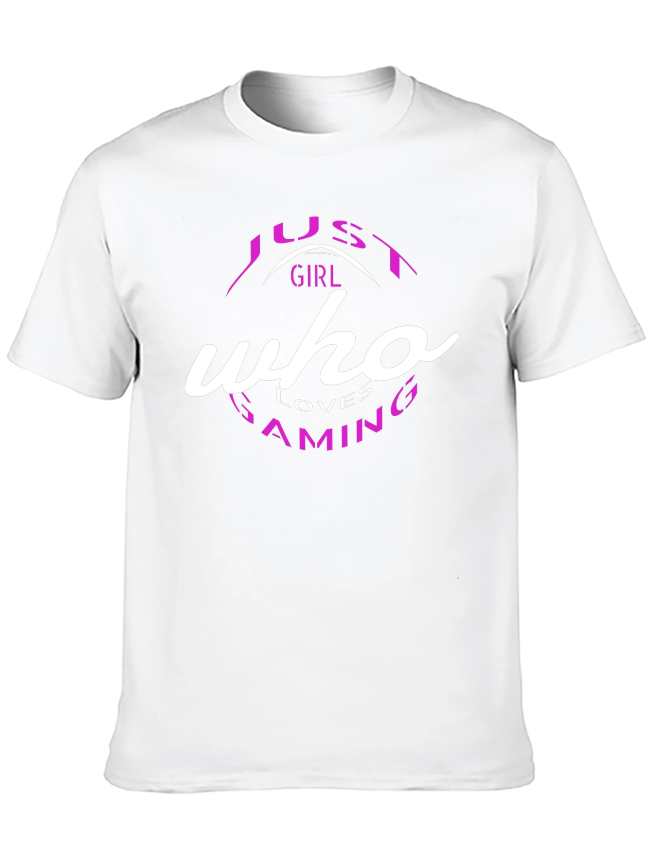 Just a Girl Who Loves Gaming Black T-Shirt