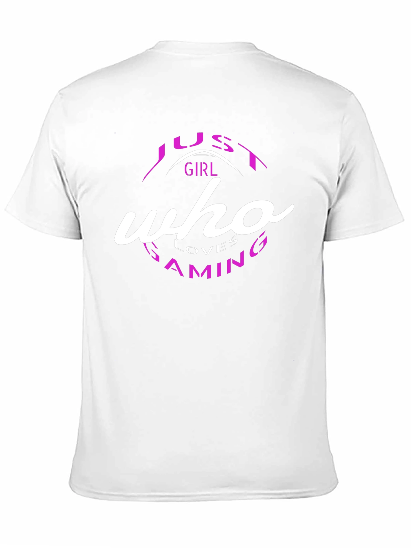 Just a Girl Who Loves Gaming Black T-Shirt