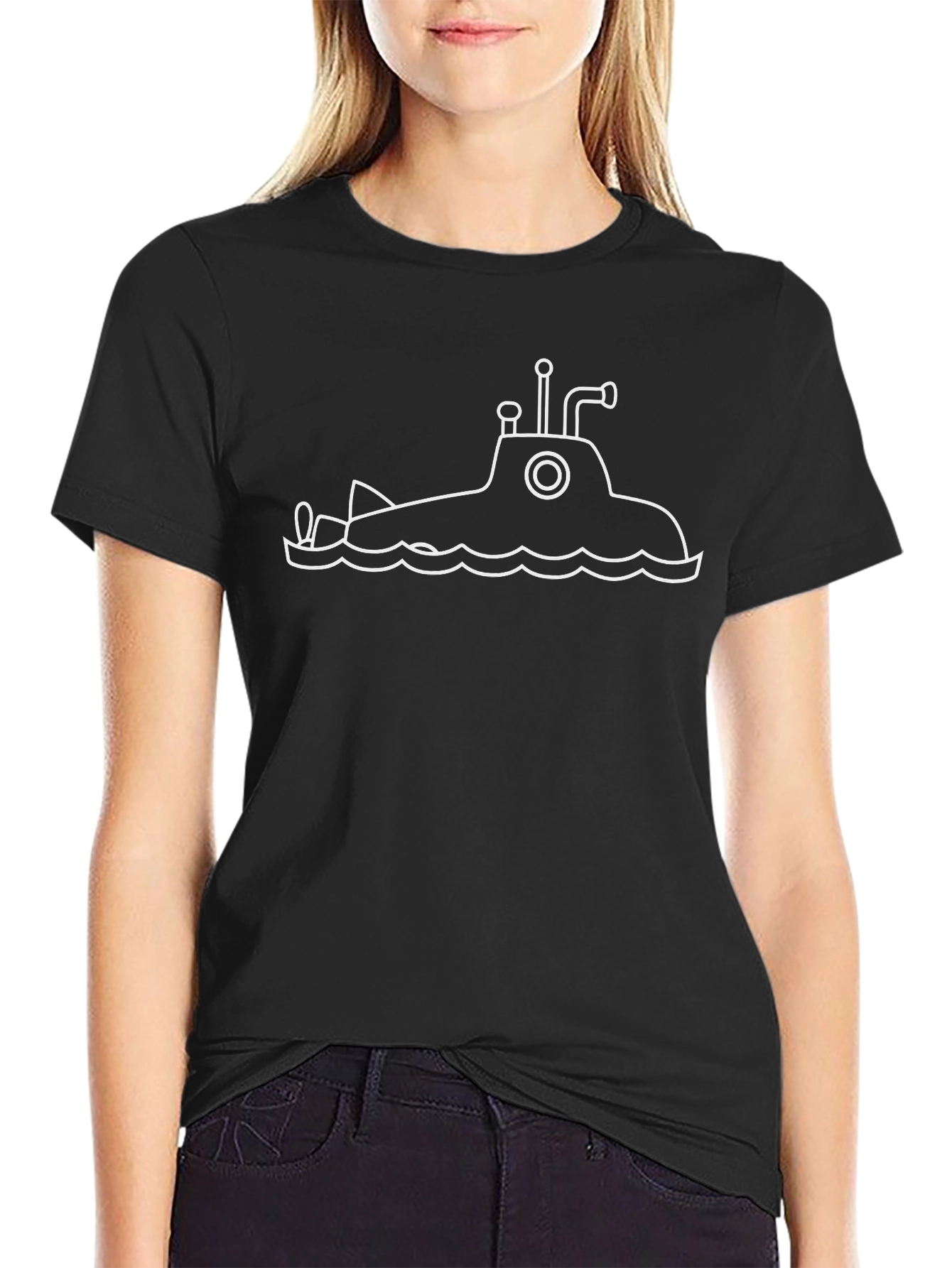 Submarine Graphic T-Shirt - Nautical Style