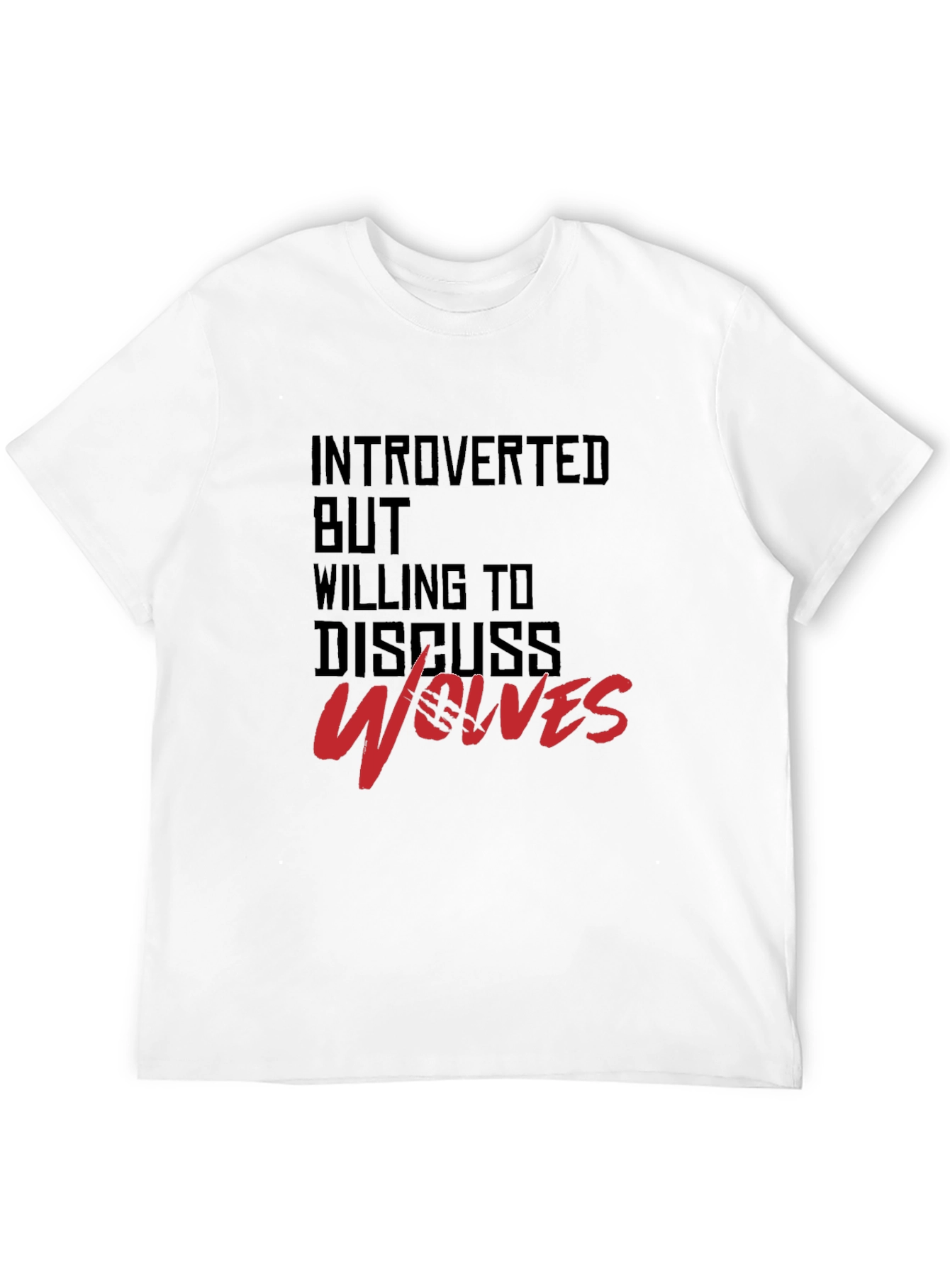Introverted Wolves Graphic Tee - Soft Cotton Blend