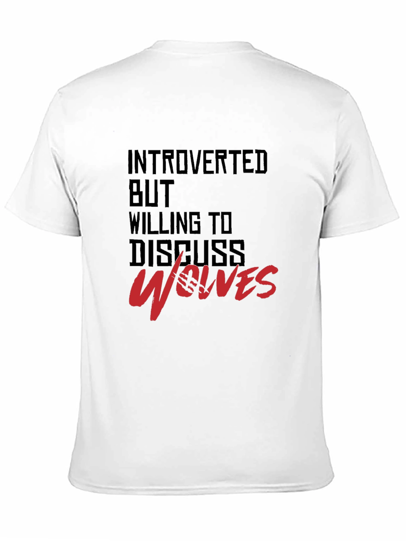 Introverted Wolves Graphic Tee - Soft Cotton Blend