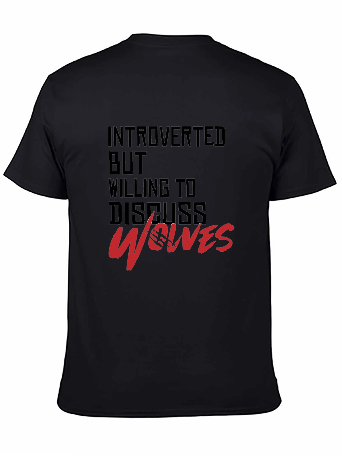 Introverted Wolves Graphic Tee - Soft Cotton Blend