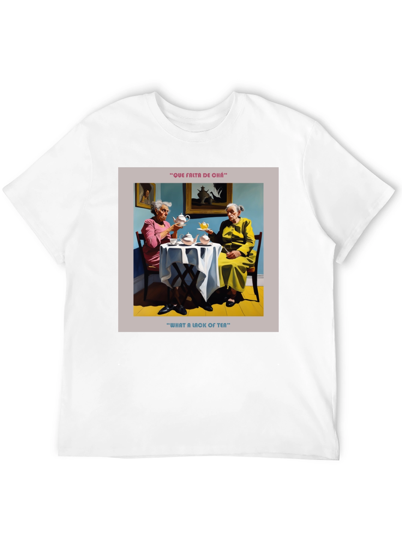 Humorous What a Lack of Tea Graphic T-Shirt