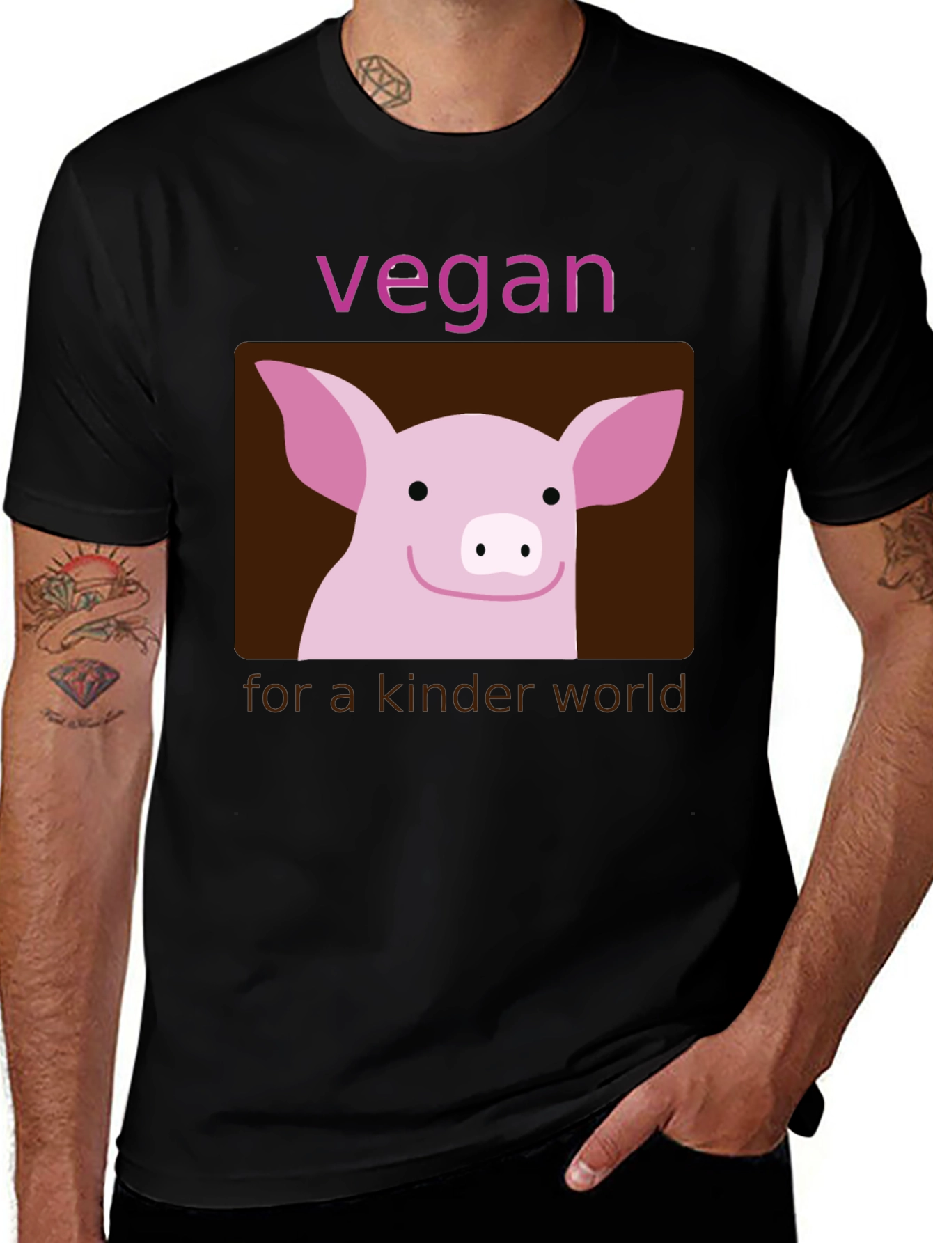 Vegan Pig Graphic T-Shirt
