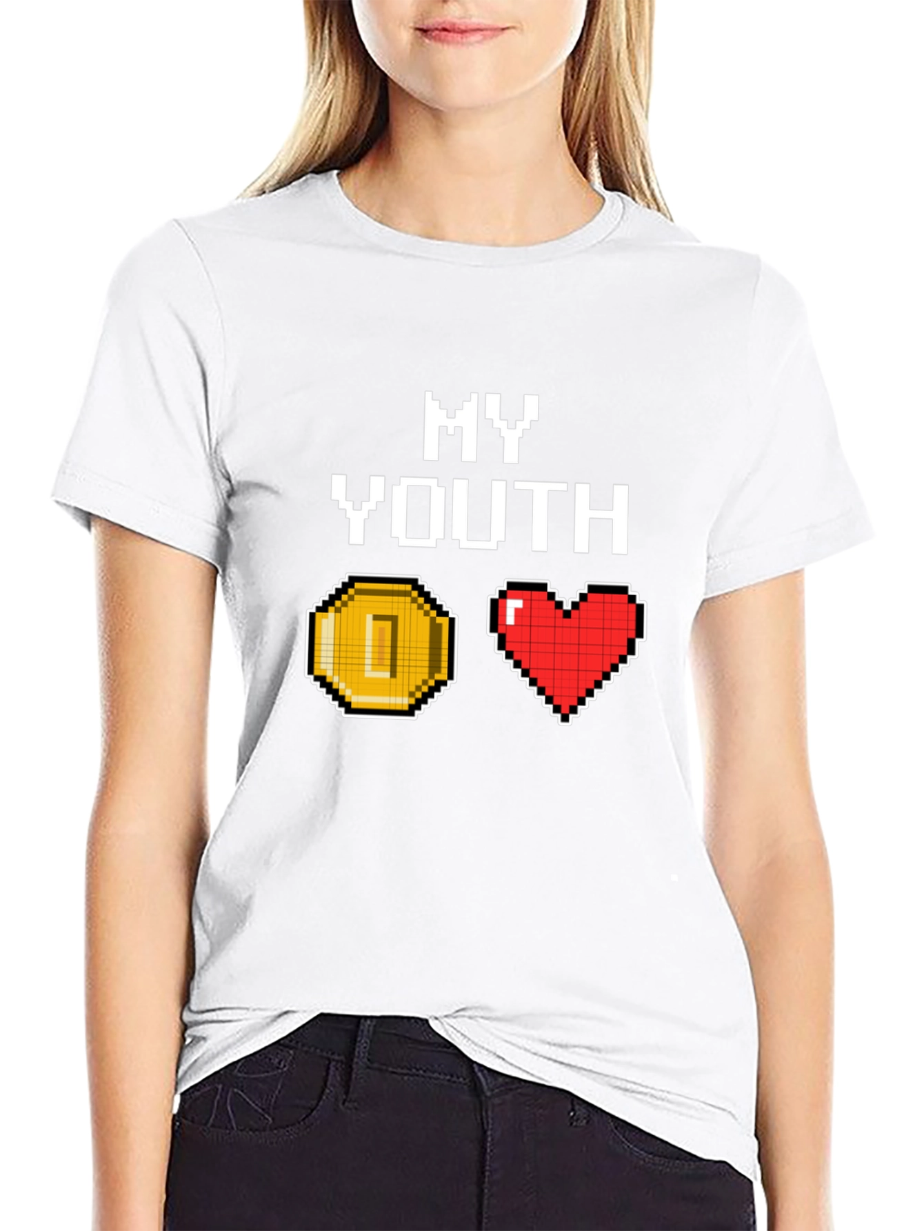 My Youth Pixel Art T-Shirt - Gamer Nostalgia