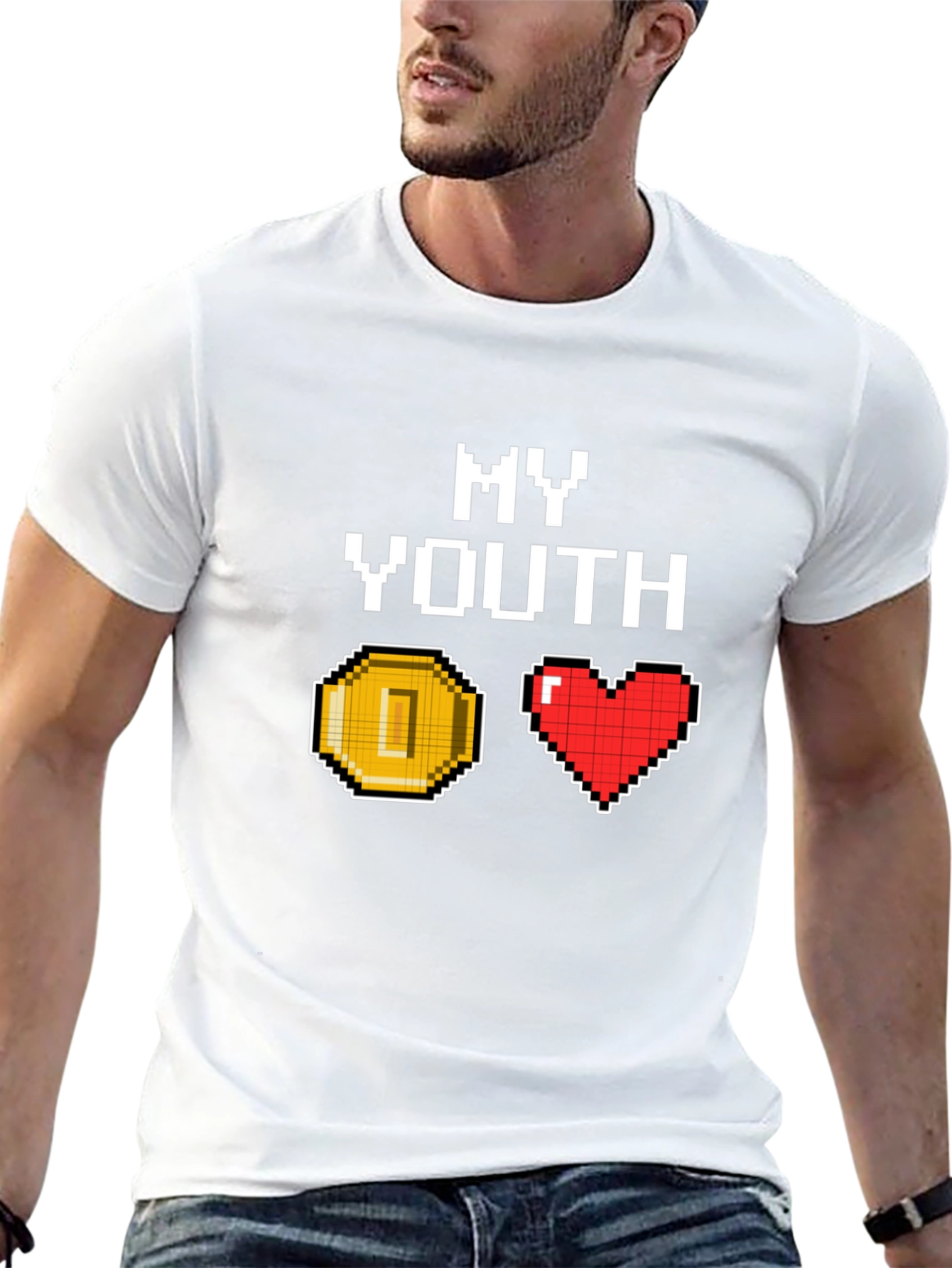 My Youth Pixel Art T-Shirt - Gamer Nostalgia
