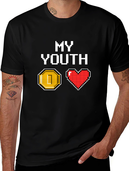 My Youth Pixel Art T-Shirt - Gamer Nostalgia