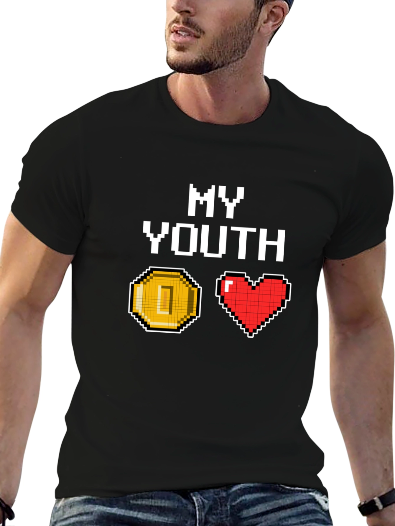 My Youth Pixel Art T-Shirt - Gamer Nostalgia
