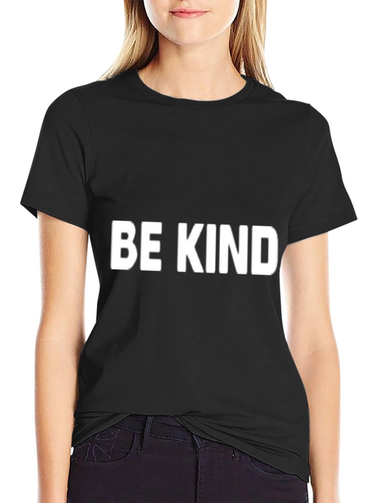 Be Kind Graphic T-Shirt - Black Crew Neck Tee