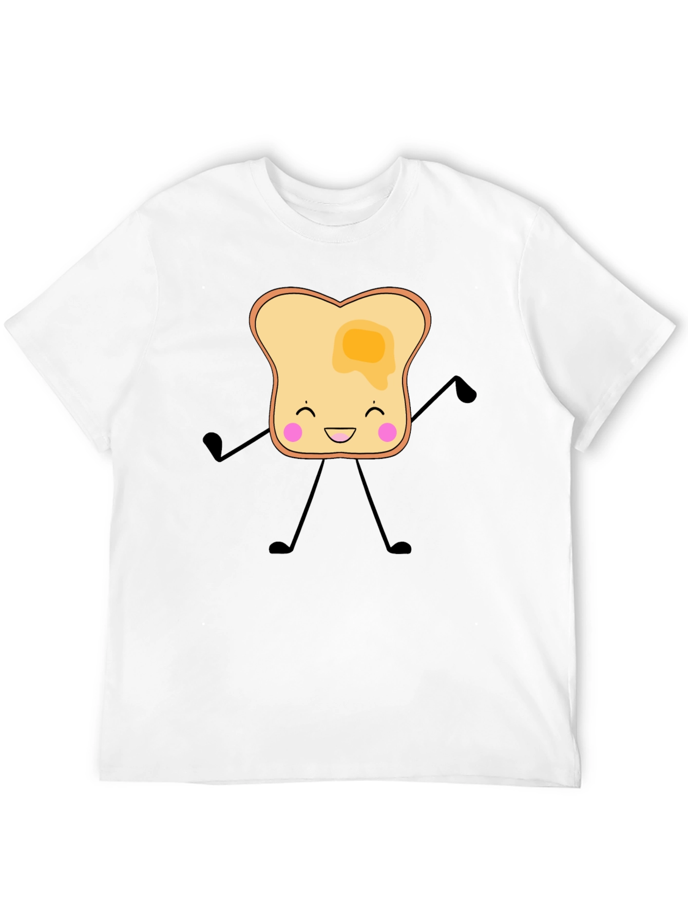 Toast Cartoon Graphic T-Shirt