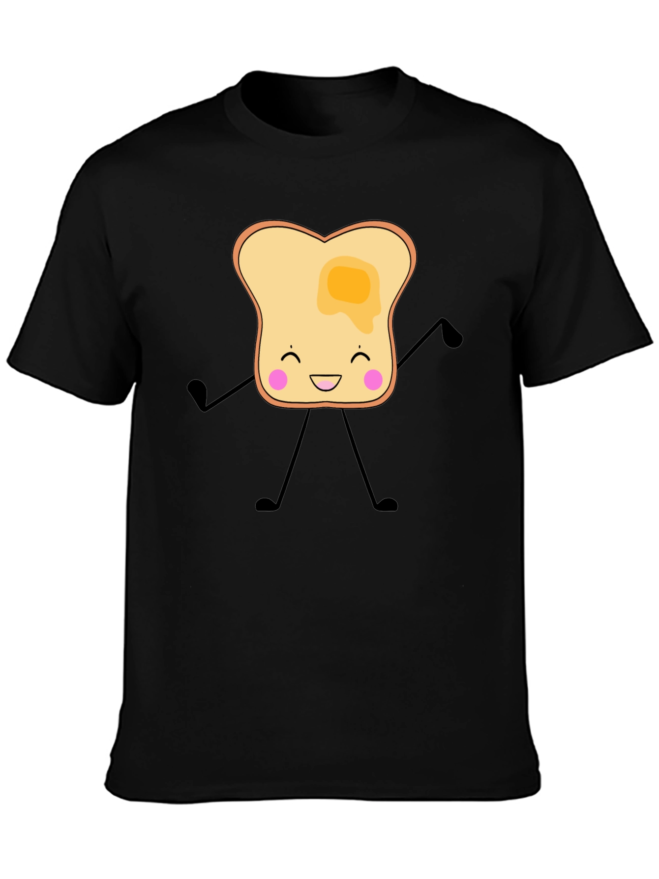 Toast Cartoon Graphic T-Shirt