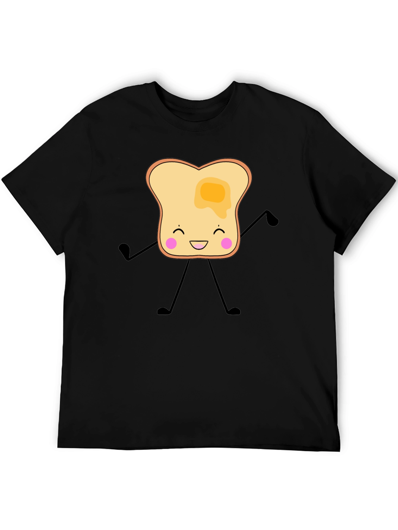 Toast Cartoon Graphic T-Shirt