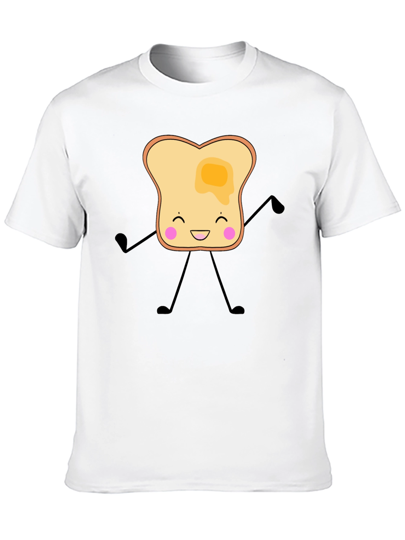 Toast Cartoon Graphic T-Shirt
