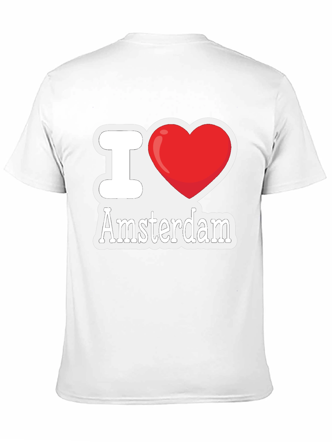 I Love Amsterdam T-Shirt - Heart Graphic Tee