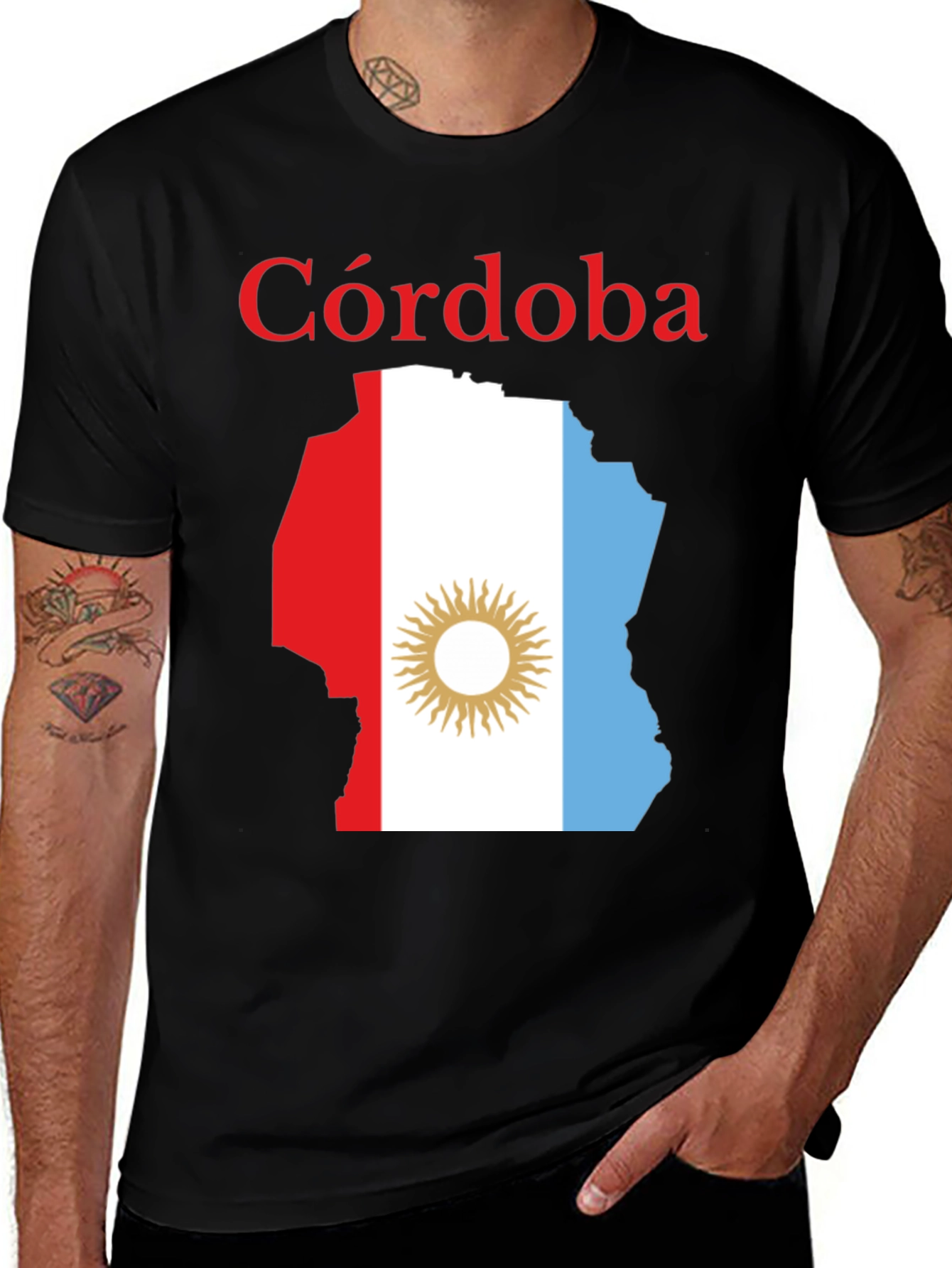Córdoba Argentina Map Graphic Tee