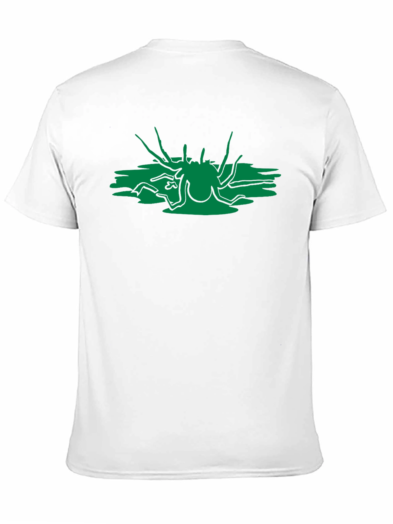 Abstract Green Creature Black T-Shirt