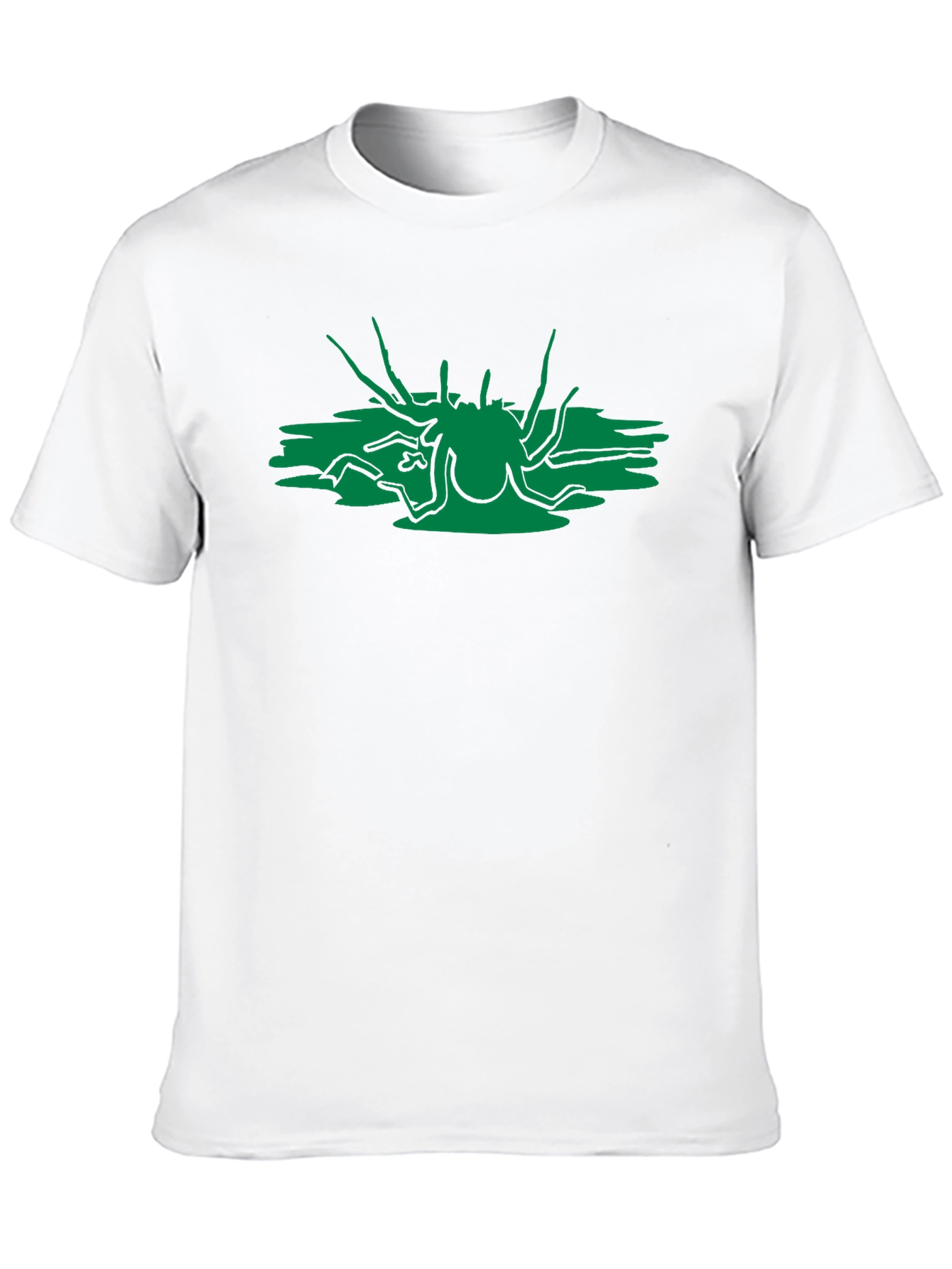 Abstract Green Creature Black T-Shirt