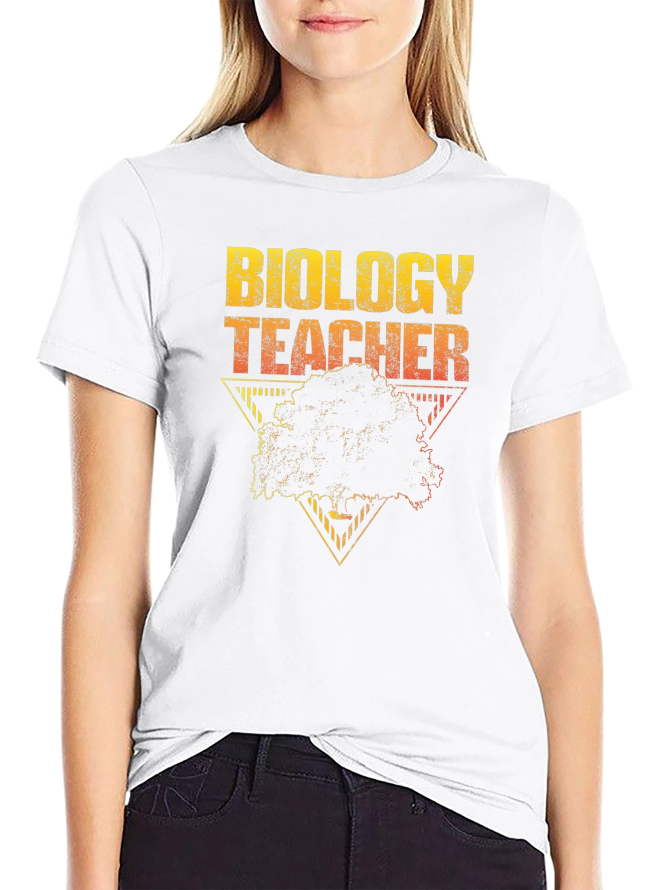Biology Teacher Tree Graphic T-Shirt