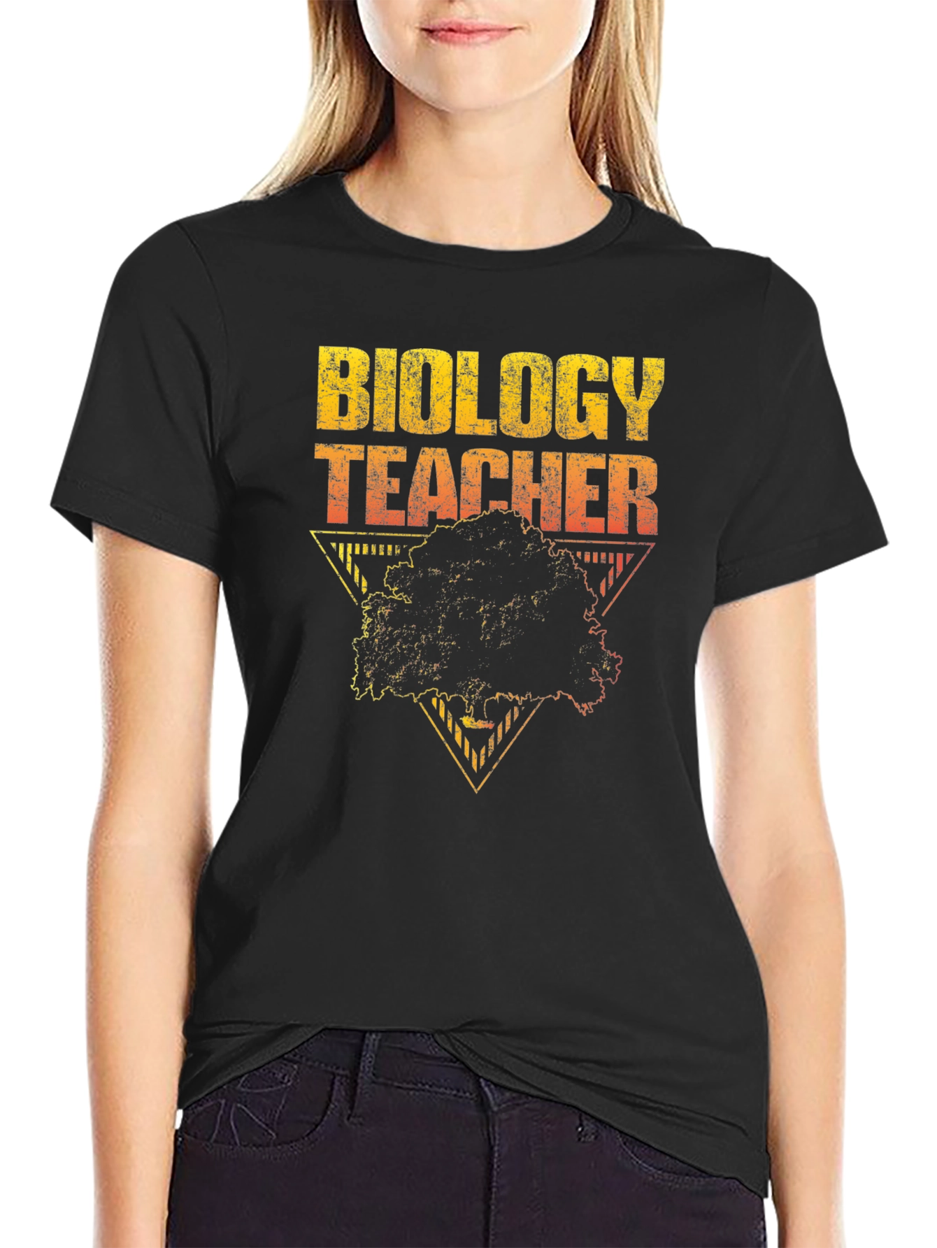 Biology Teacher Tree Graphic T-Shirt