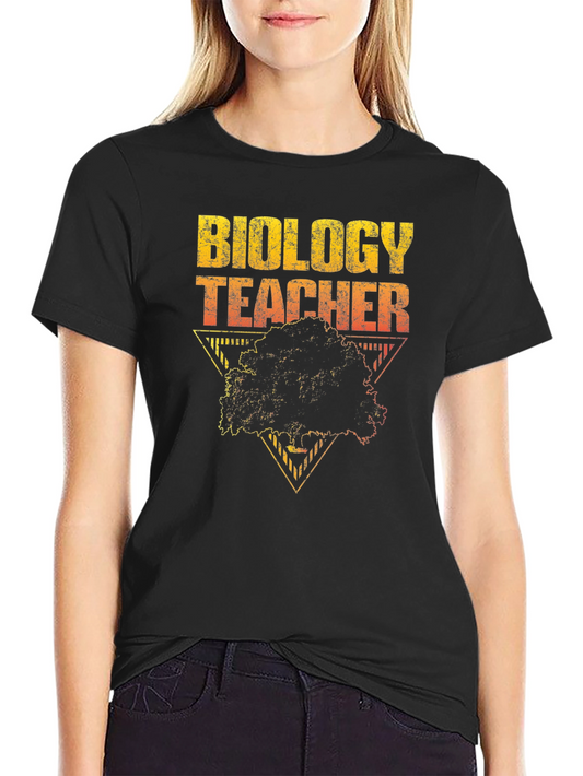 Biology Teacher Tree Graphic T-Shirt