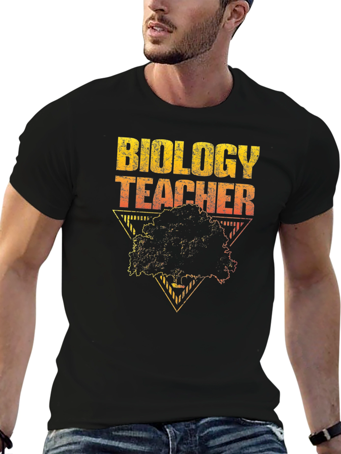 Biology Teacher Tree Graphic T-Shirt
