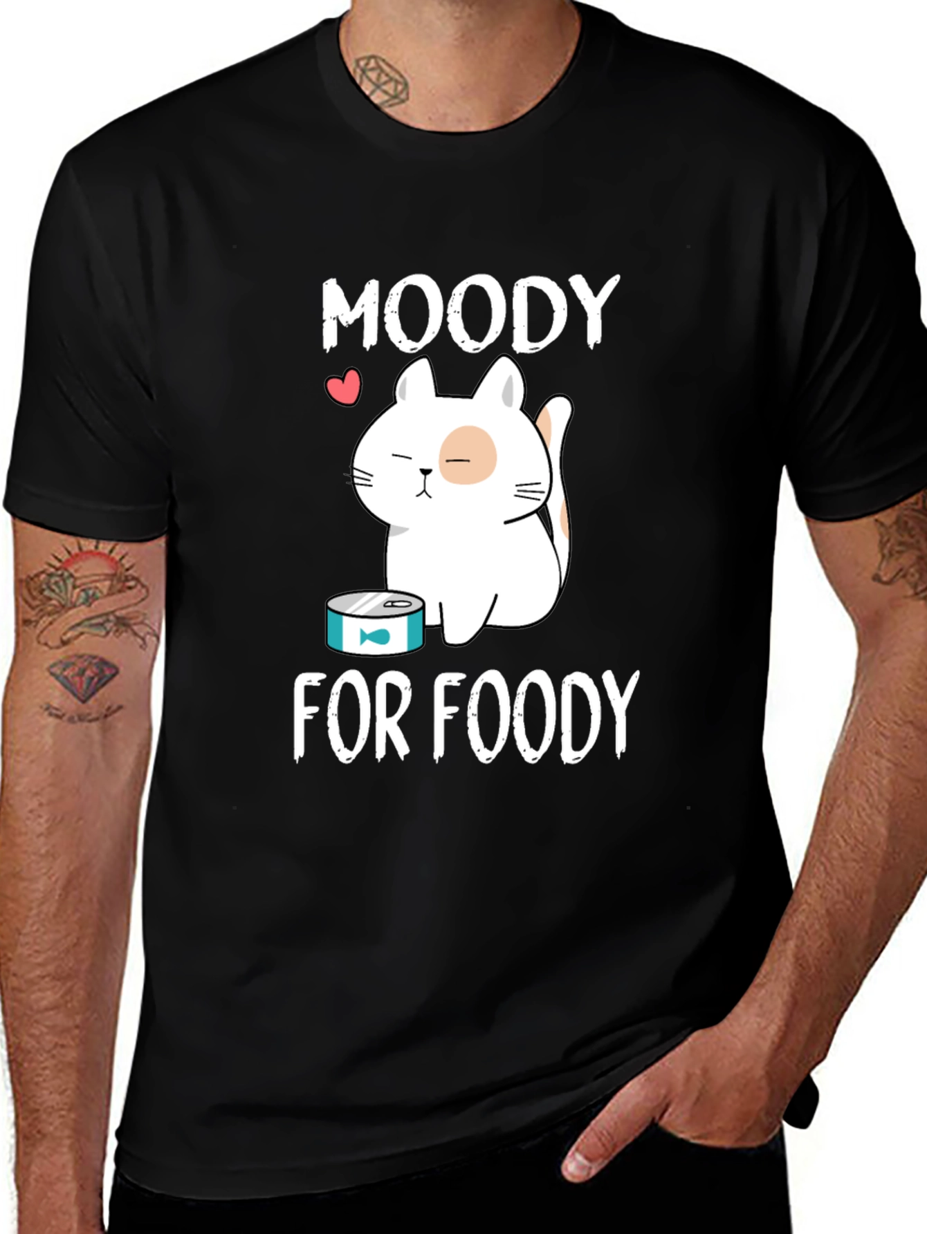Moody for Foody T-Shirt - Cat Lover Tee