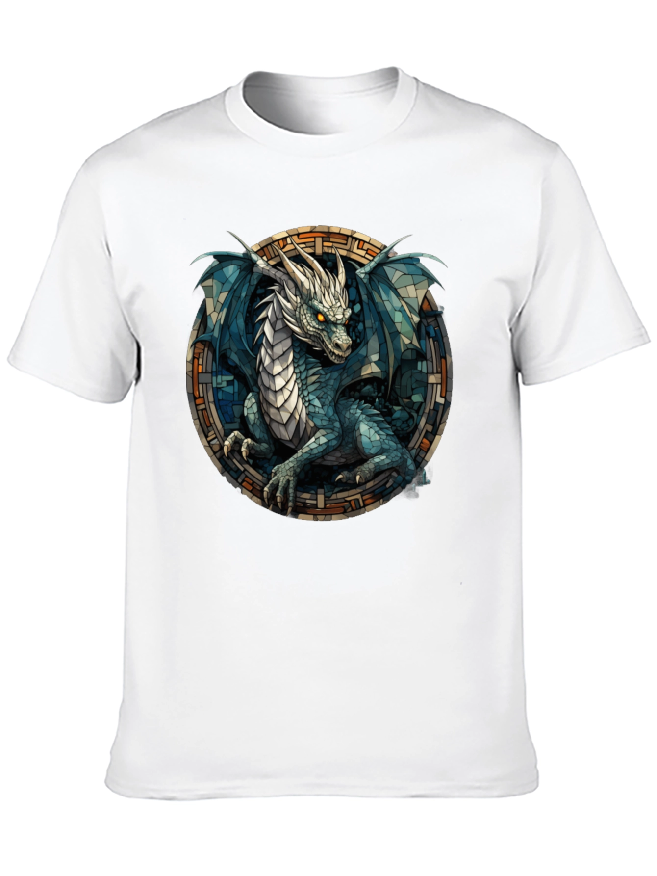 Dragon Stained Glass Graphic Tee
