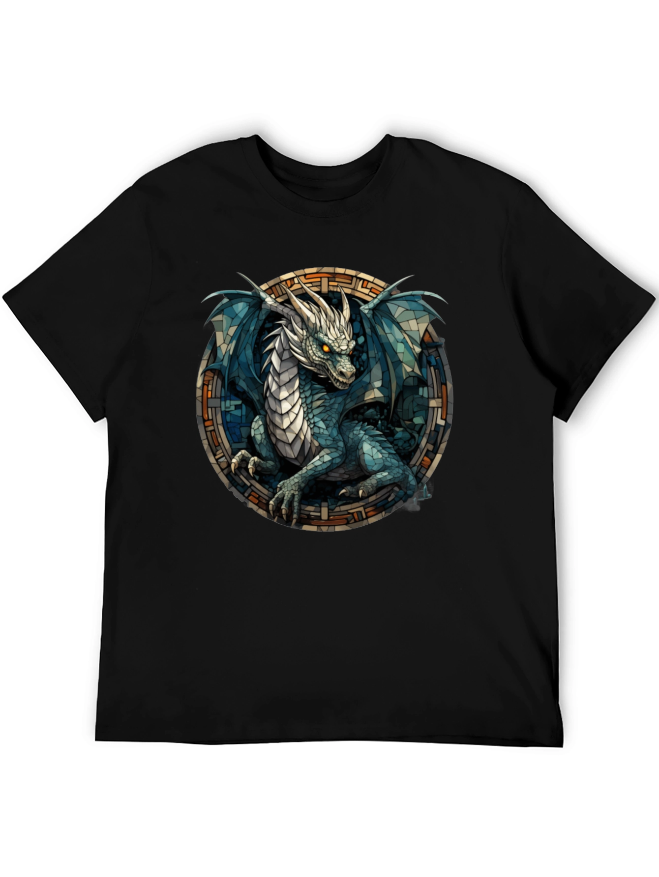 Dragon Stained Glass Graphic Tee