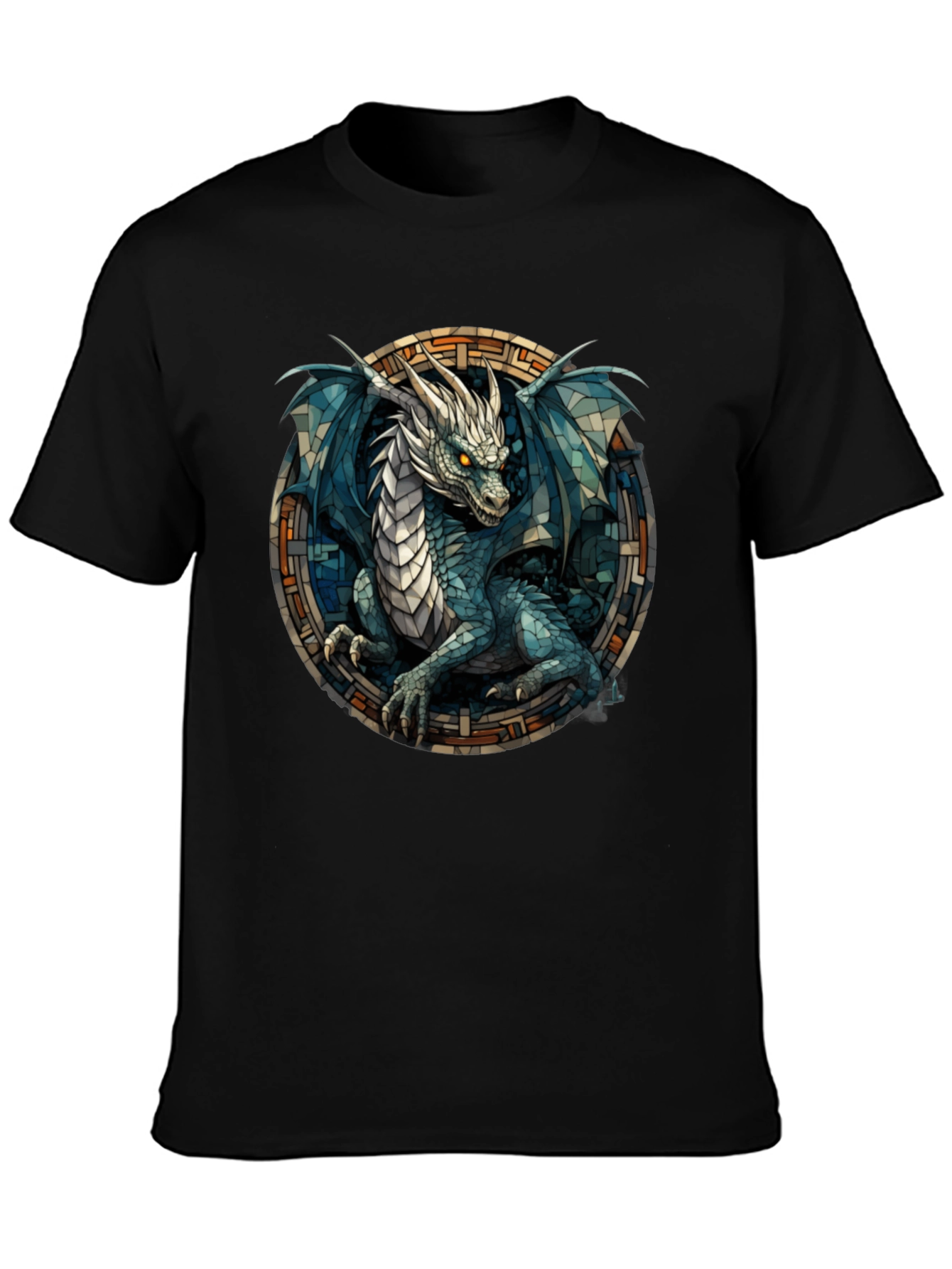 Dragon Stained Glass Graphic Tee