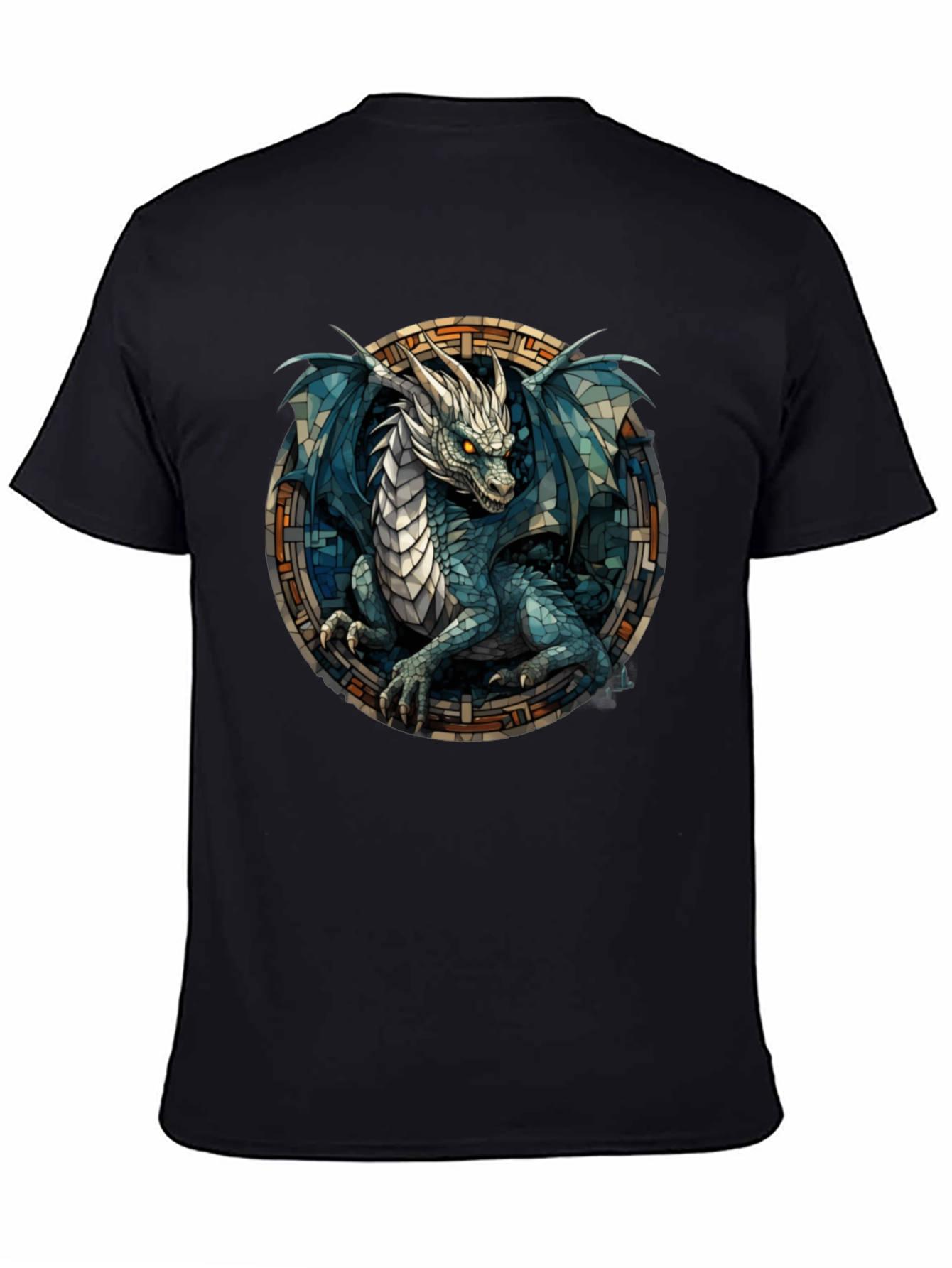 Dragon Stained Glass Graphic Tee