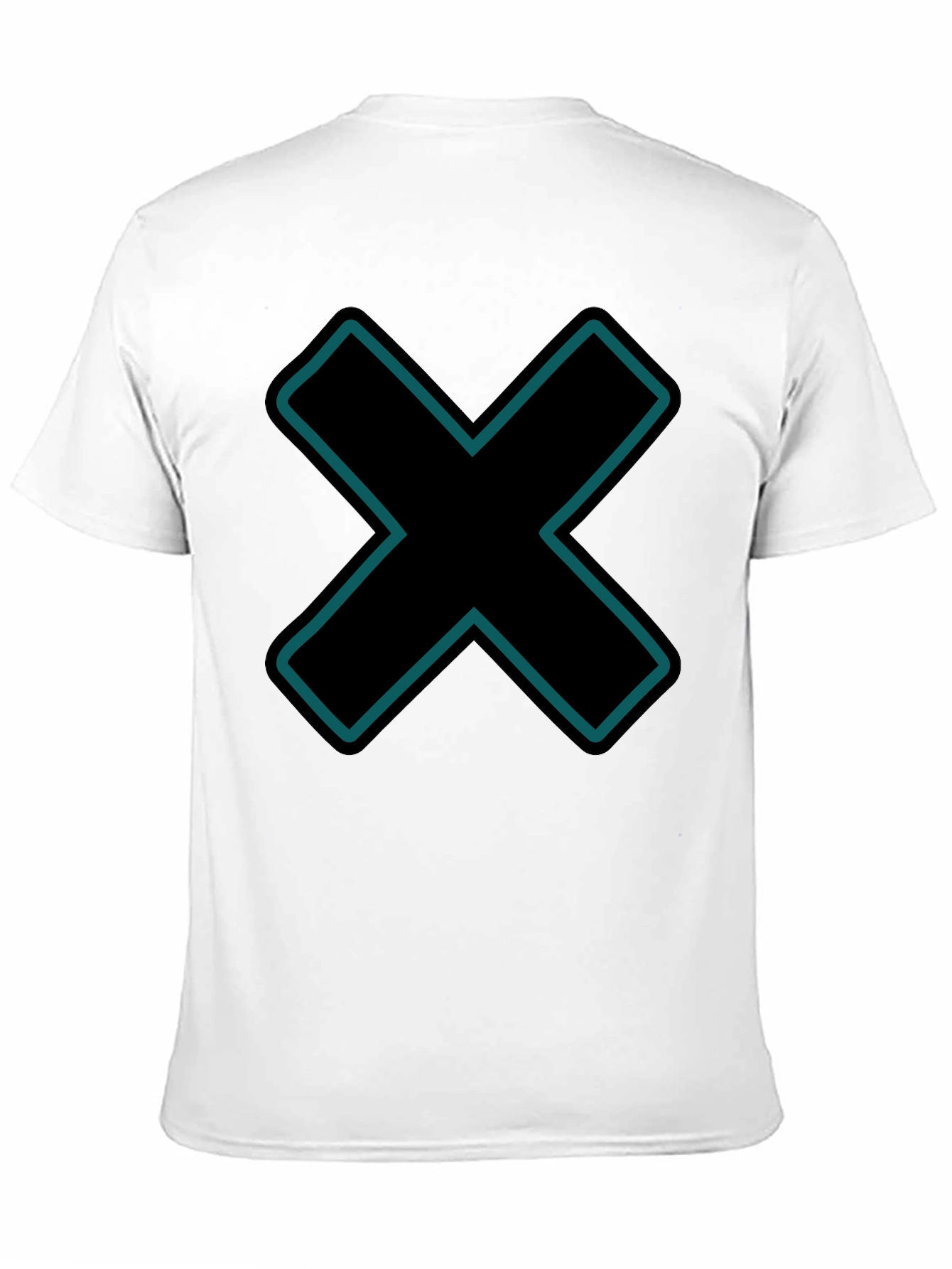 Modern Graphic Tee - Black X Design