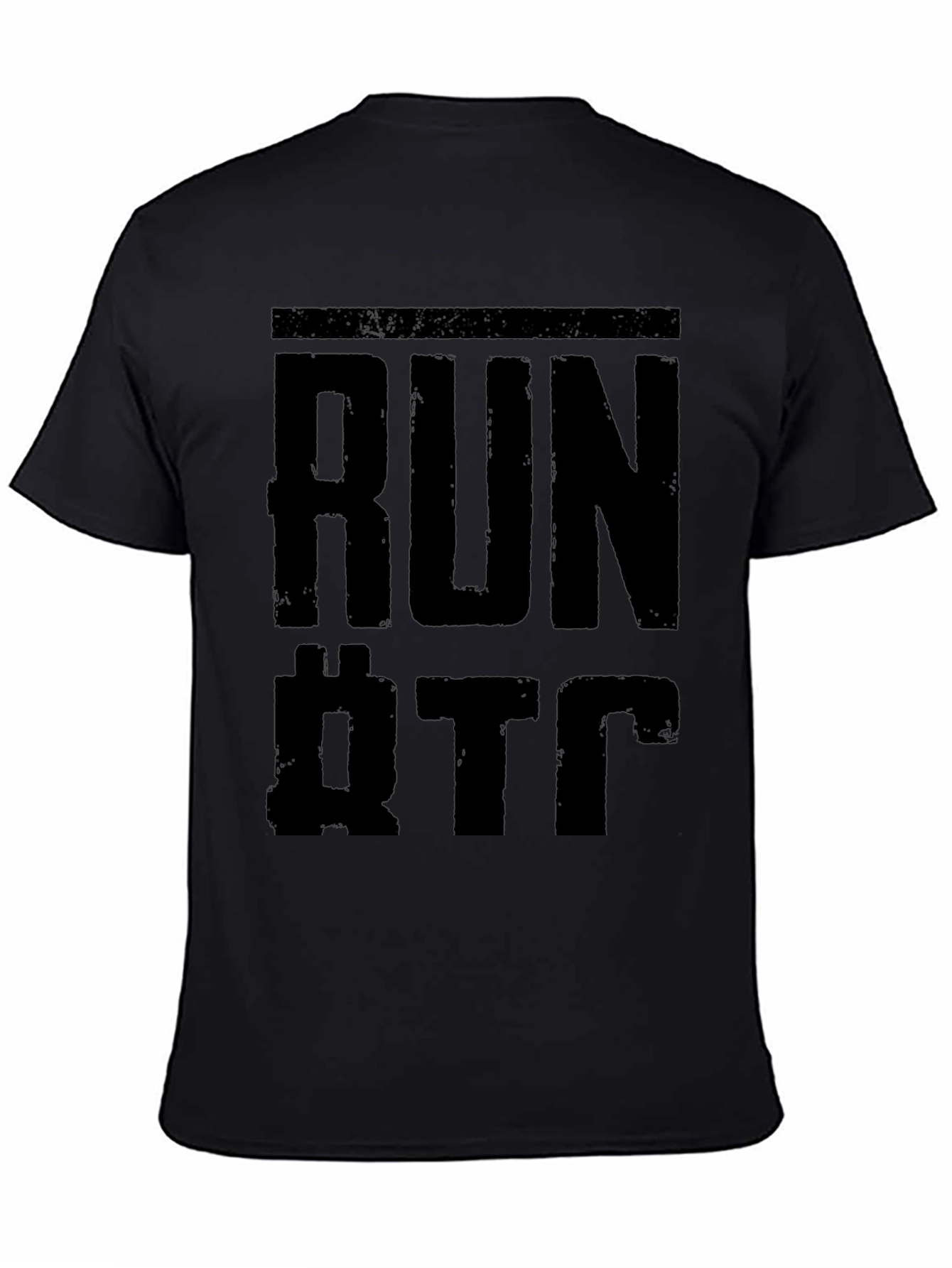 Run QTC T-Shirt - Black Graphic Tee