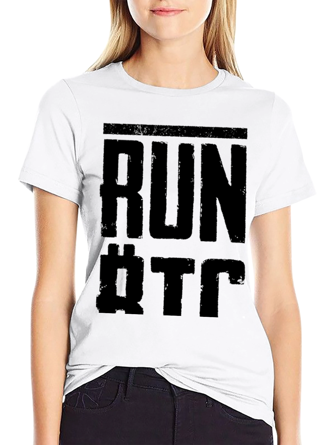 Run QTC T-Shirt - Black Graphic Tee