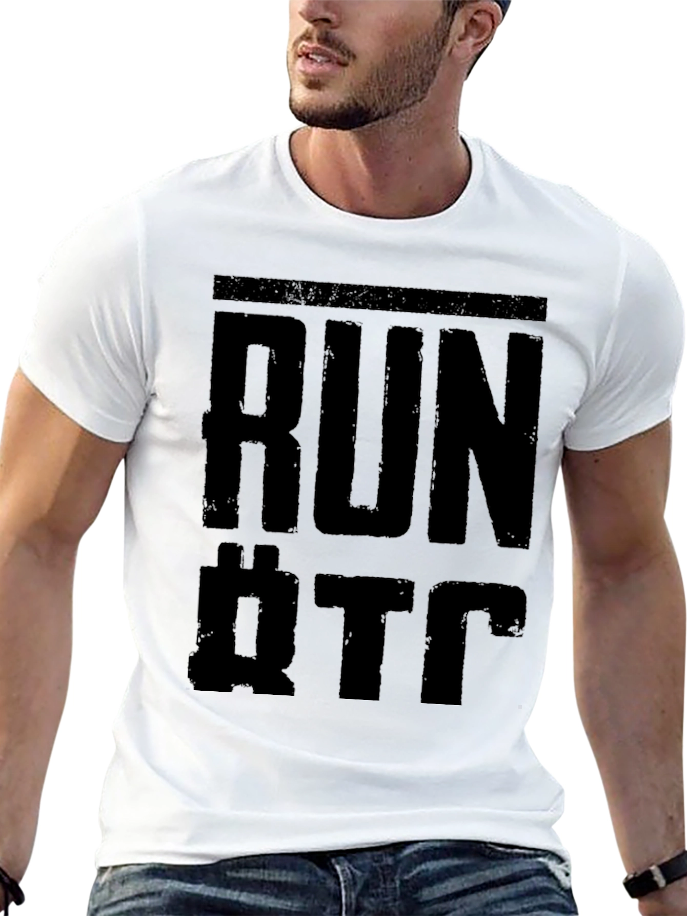 Run QTC T-Shirt - Black Graphic Tee