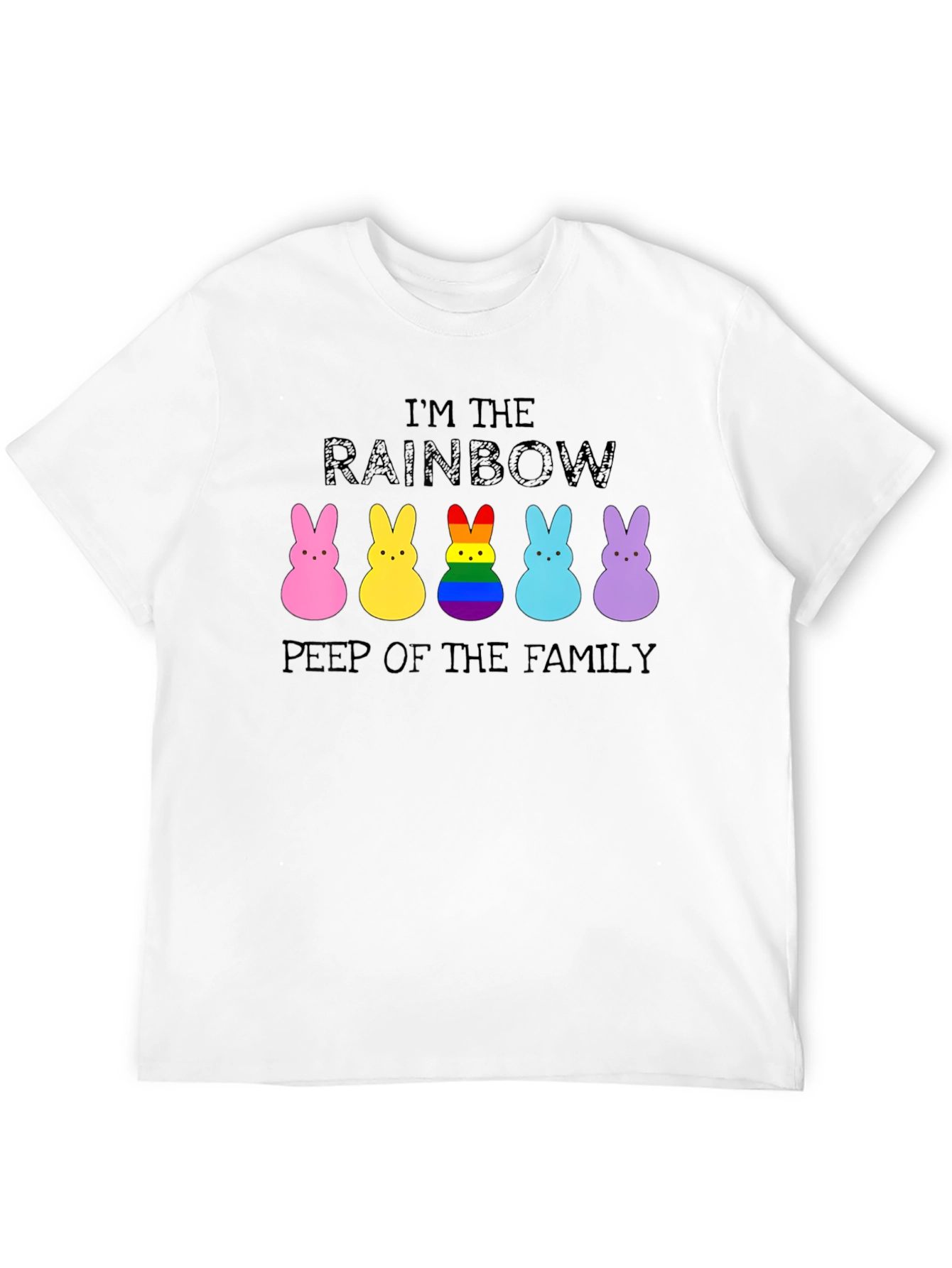 Rainbow Peep of the Family Easter T-Shirt