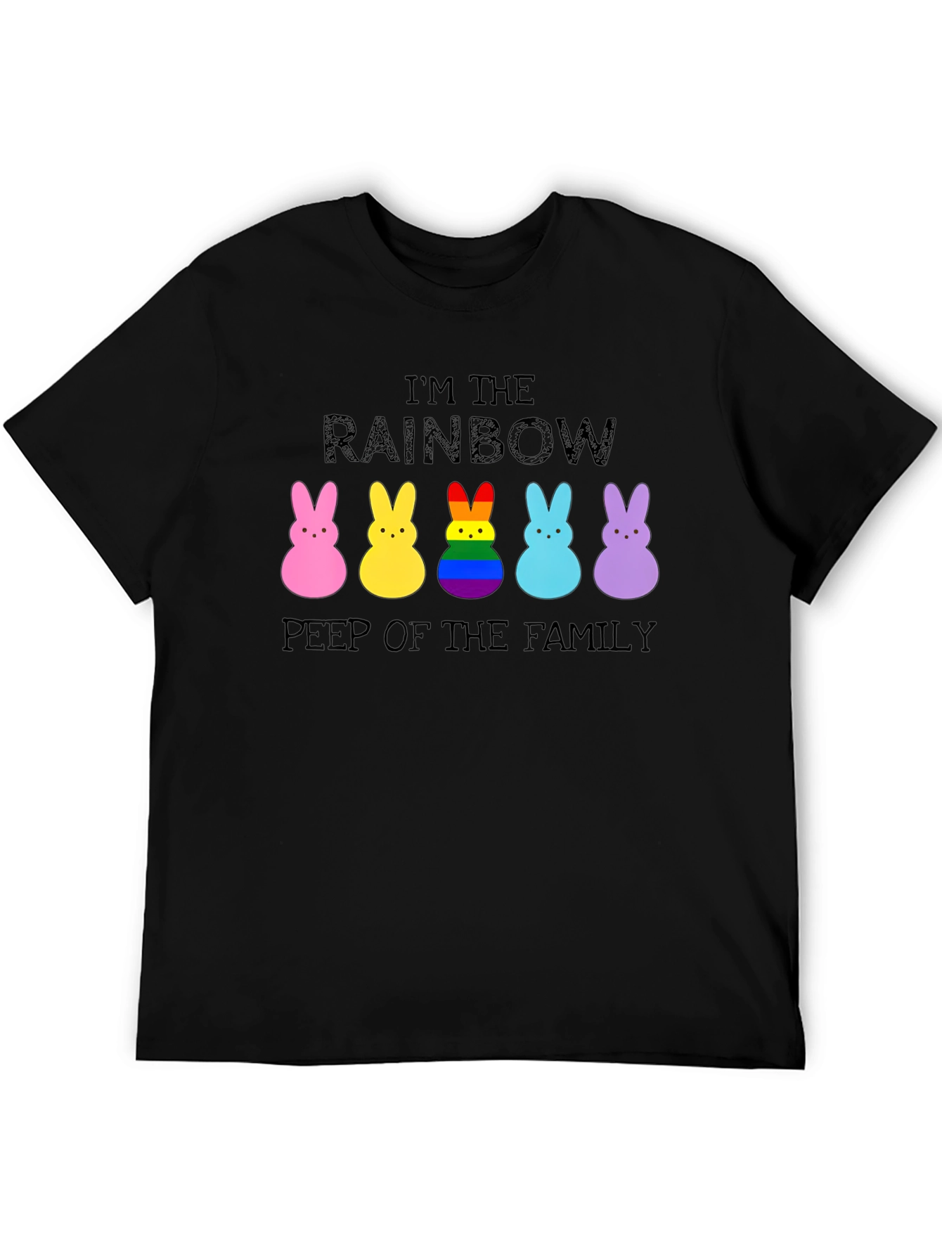 Rainbow Peep of the Family Easter T-Shirt
